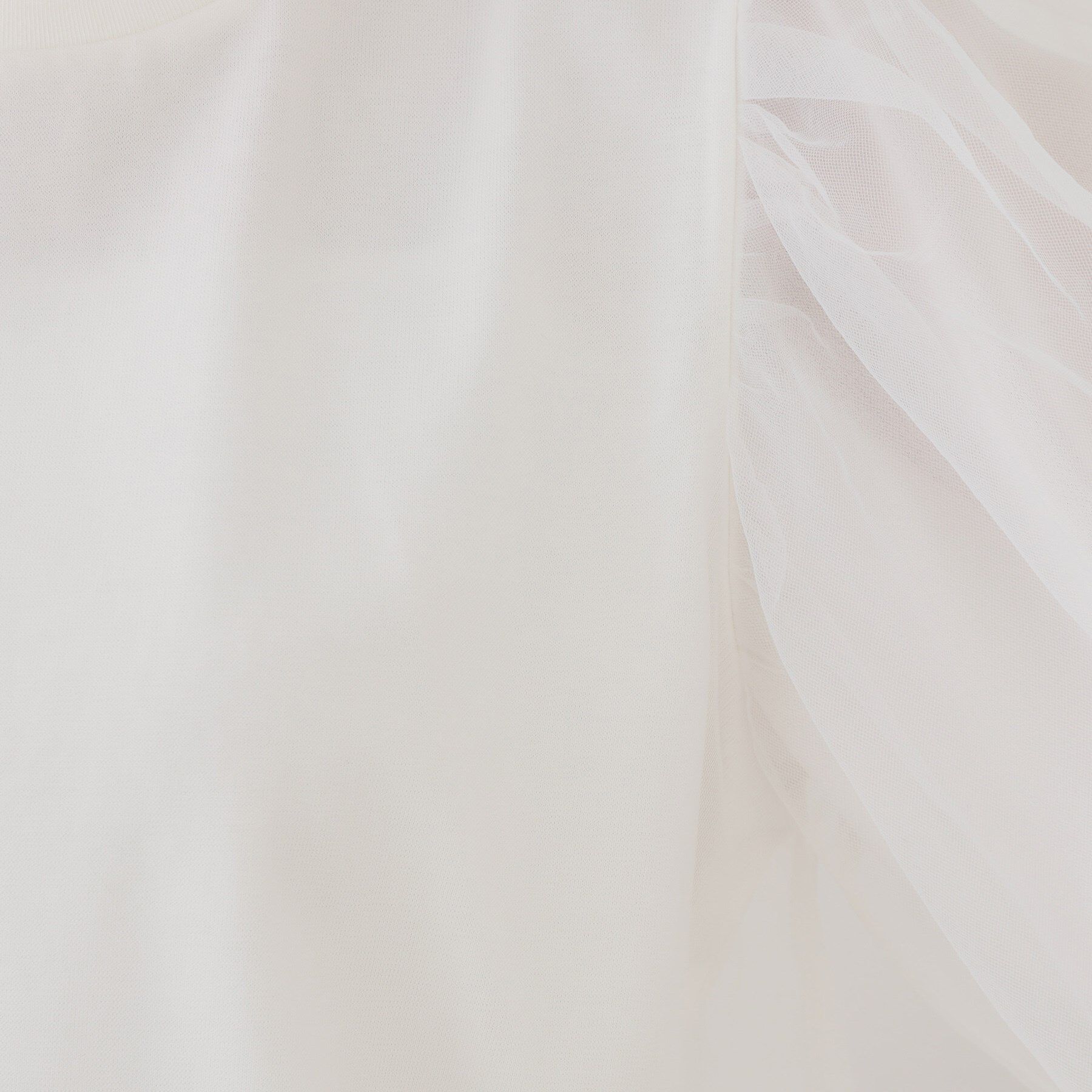 OPAQUE.CLIP「チュールレイヤードトップス【洗濯機洗い可】」|Tシャツ・カットソー|