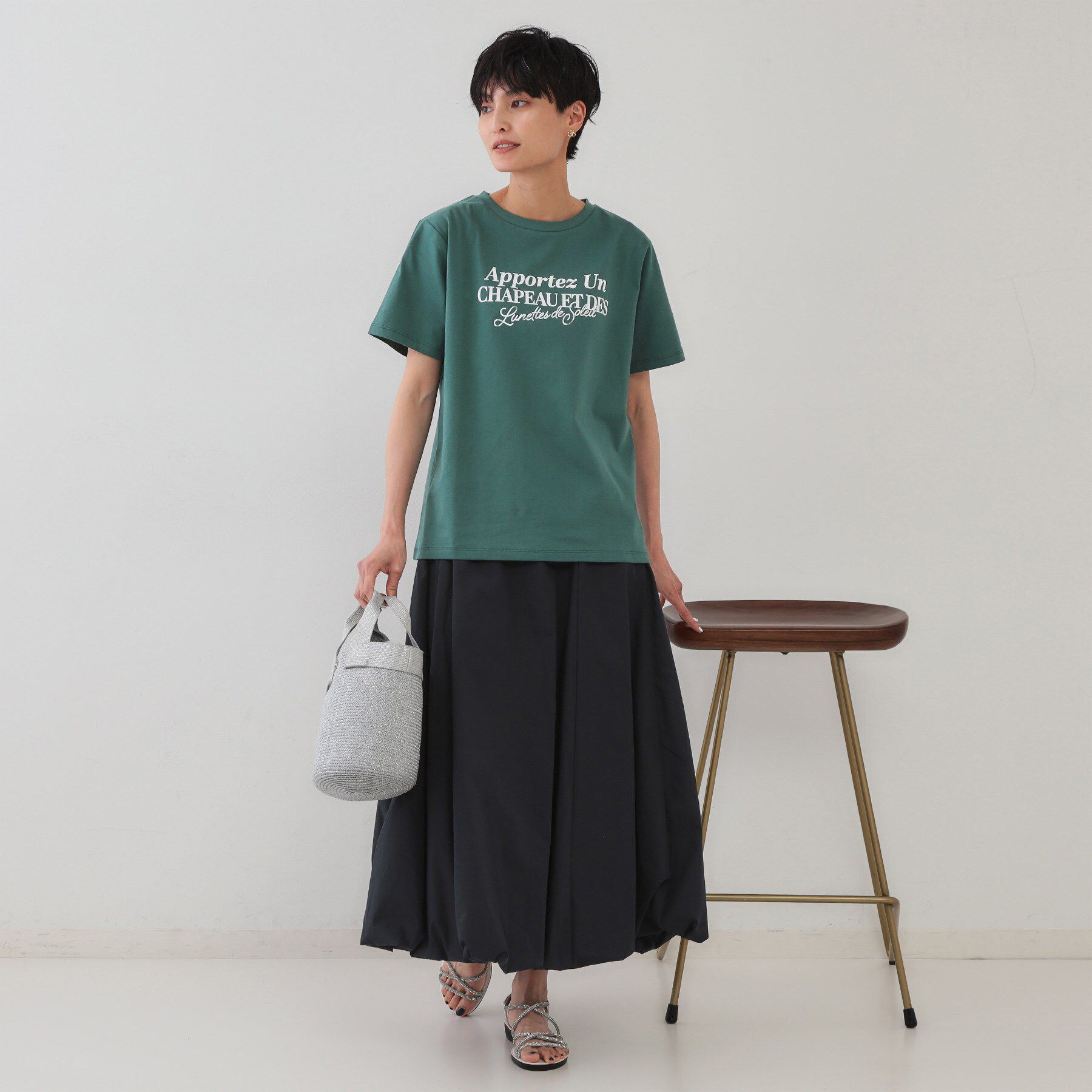 OPAQUE.CLIP「サーフロゴTシャツ【洗濯機洗い可】」|Tシャツ・カットソー|