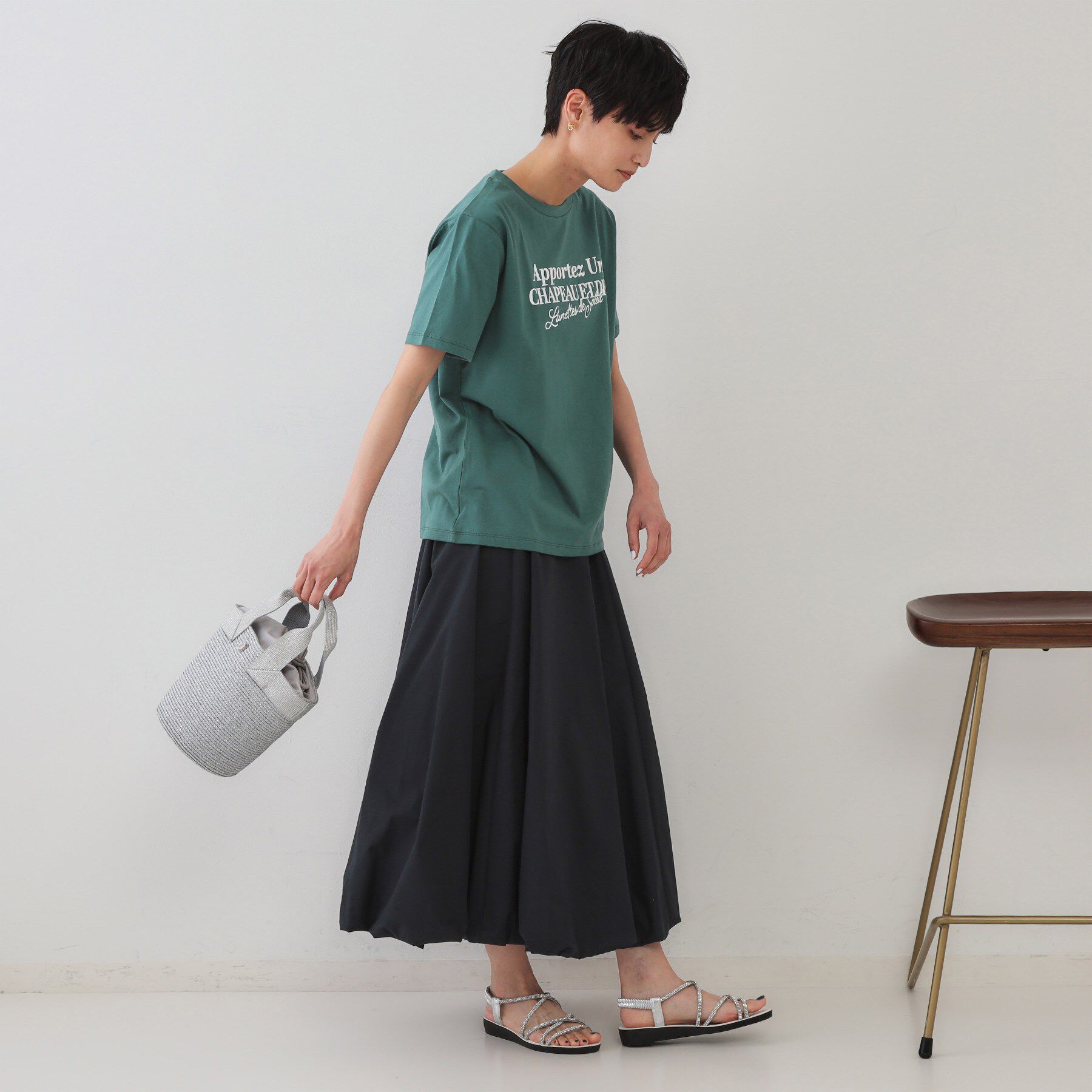 OPAQUE.CLIP「サーフロゴTシャツ【洗濯機洗い可】」|Tシャツ・カットソー|