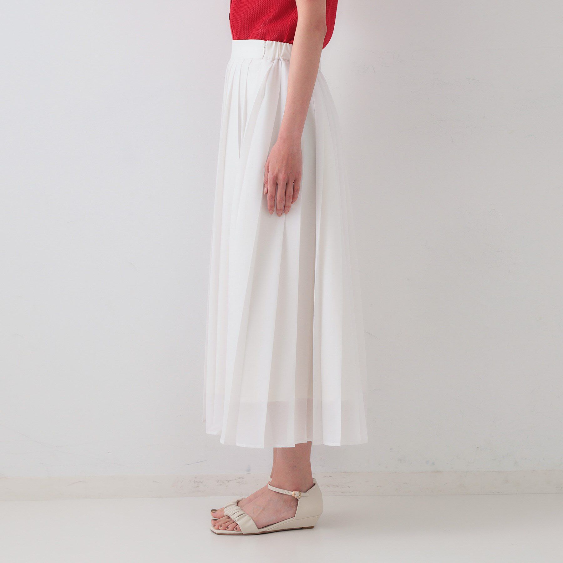 OPAQUE.CLIP「シアープリーツスカート【洗濯機洗い可】」|スカート|