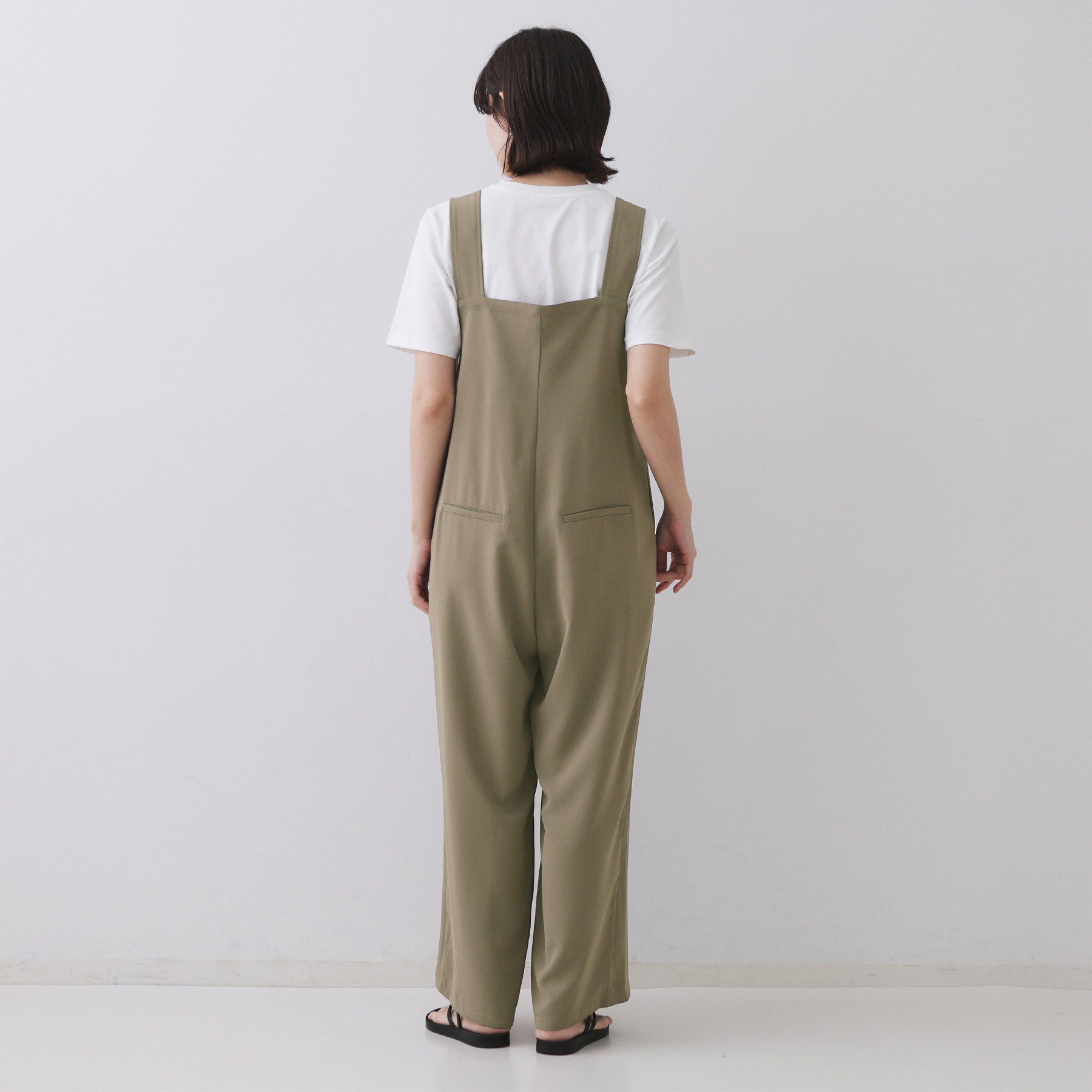 OPAQUE.CLIP「イージーサロペット【洗濯機洗い可】」|オールインワン|