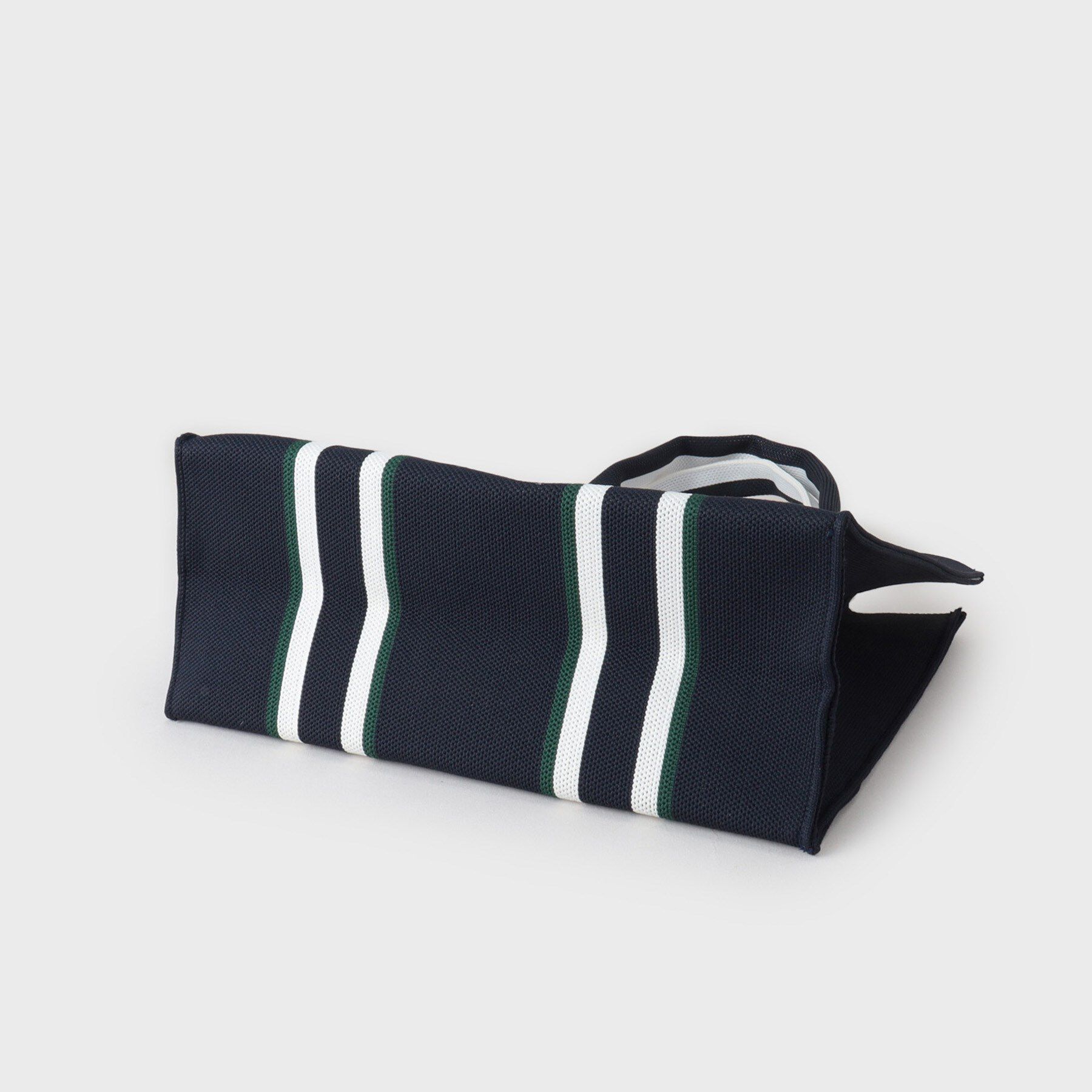 OPAQUE.CLIP「【2WAY】ラインハンドルスクエアニットミドルトートバッグ」|トートバッグ|