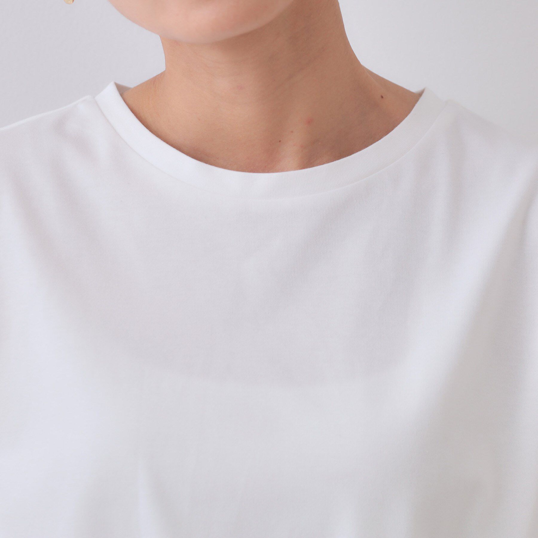 OPAQUE.CLIP「配色サッカードッキングワンピース【洗濯機洗い可】」|ワンピース|