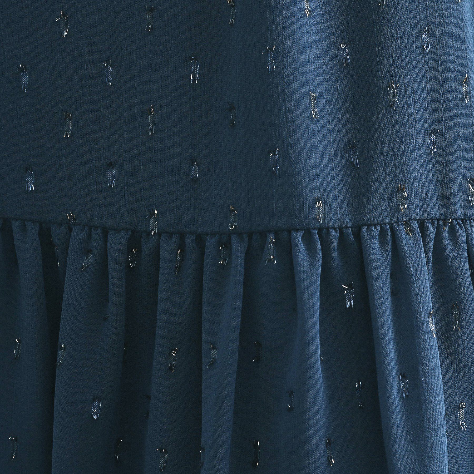 OPAQUE.CLIP「ラメドットイージーティアードスカート【洗濯機洗い可】」|スカート|