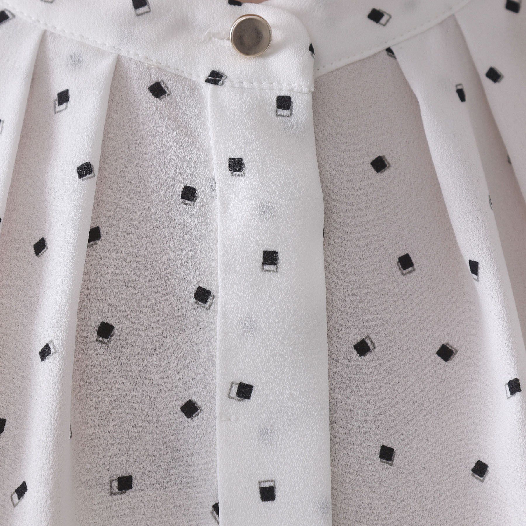 OPAQUE.CLIP「プリント柄タックデザインブラウス【洗濯機OK】」|シャツ・ブラウス|