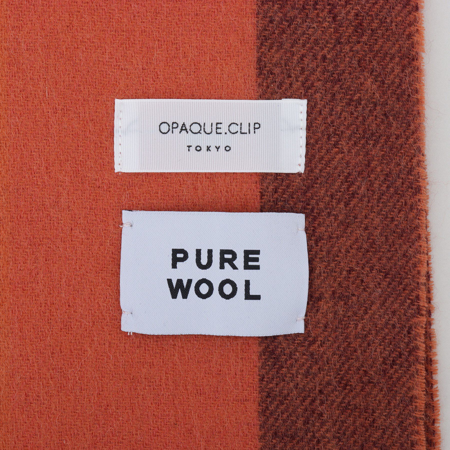 OPAQUE.CLIP「ウール100％マフラー【12col/洗える】」|ストール|