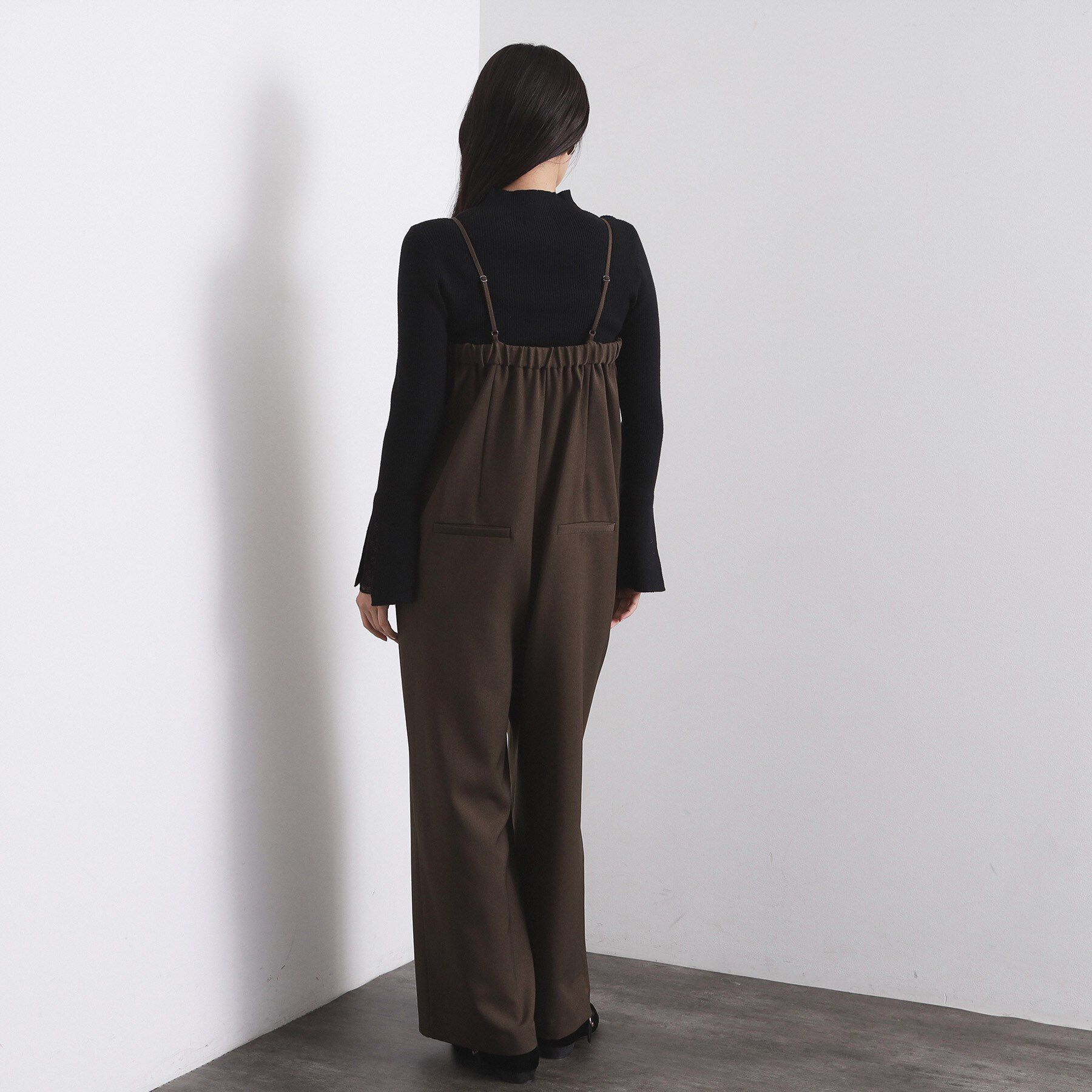 OPAQUE.CLIP「ベアサロペット【洗濯機OK】」|オールインワン|