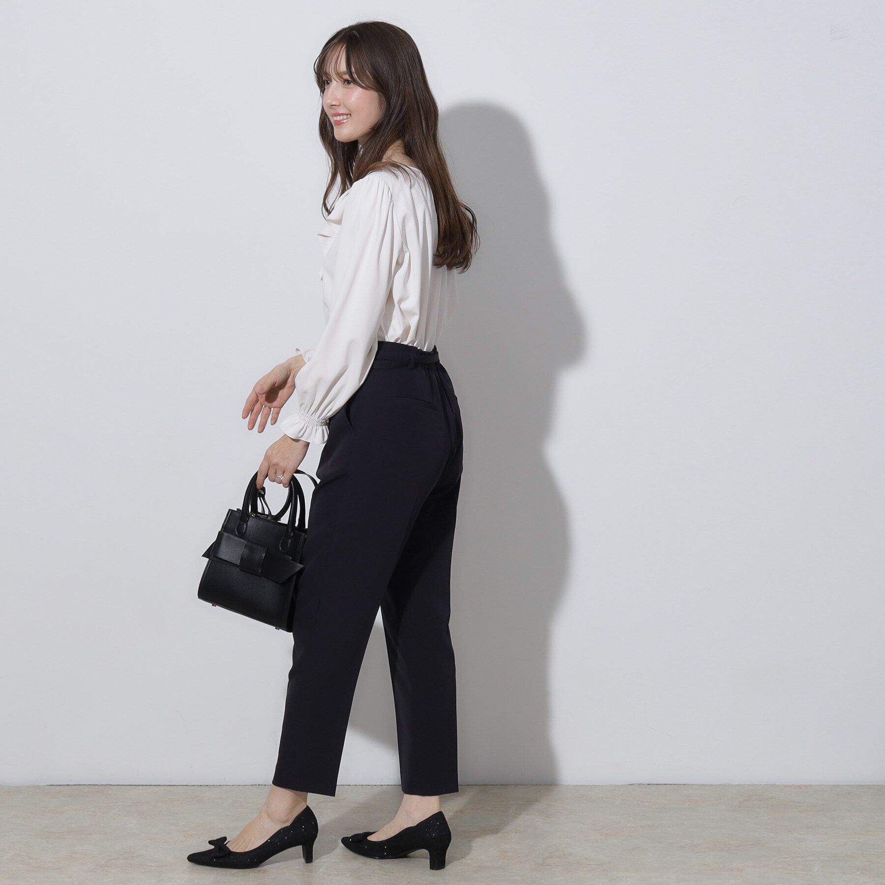 Couture broach「【セレモニーシーン/お仕事にも】ダブルクロステーパードパンツ」|その他|