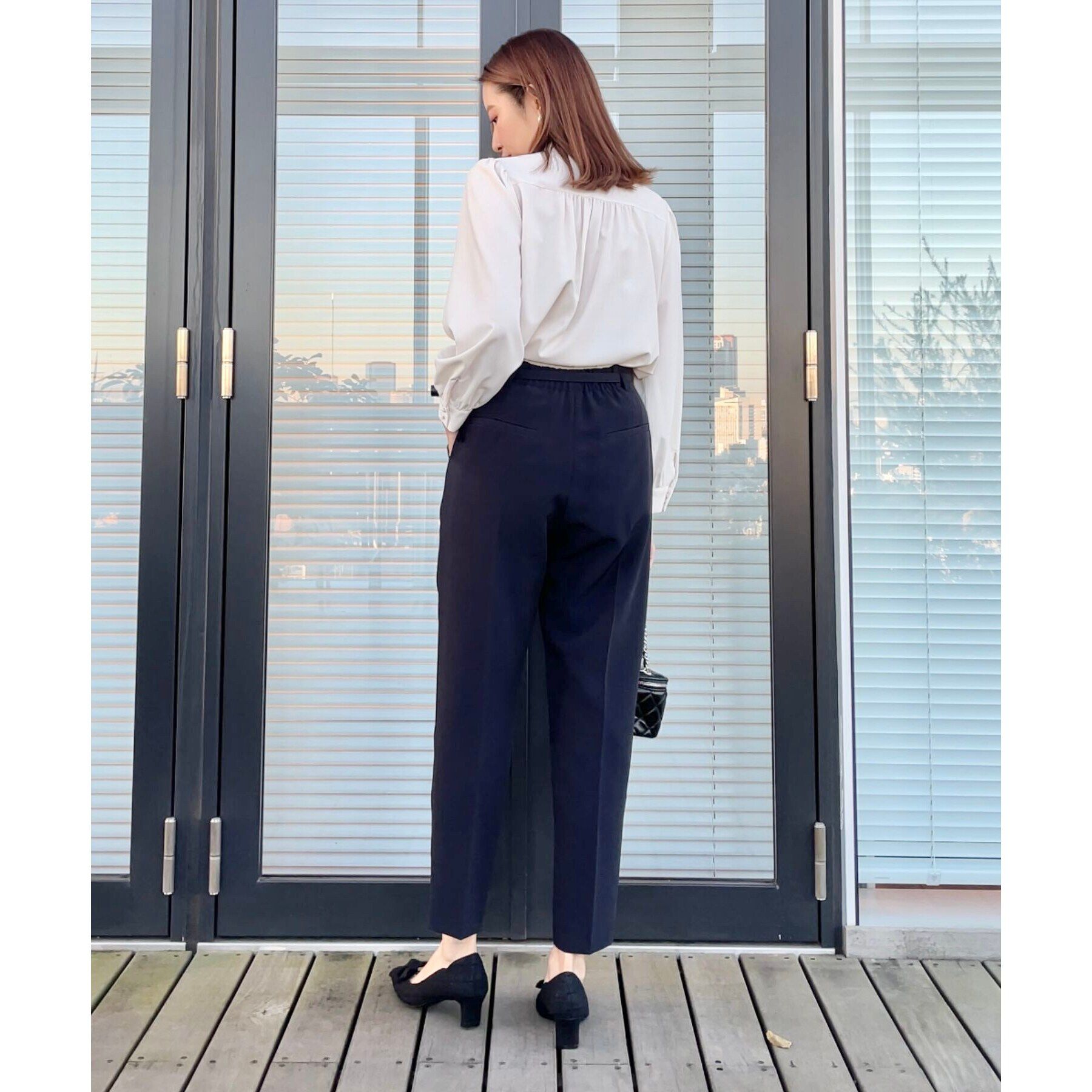 Couture broach「【セレモニーシーン/お仕事にも】ダブルクロステーパードパンツ」|その他|