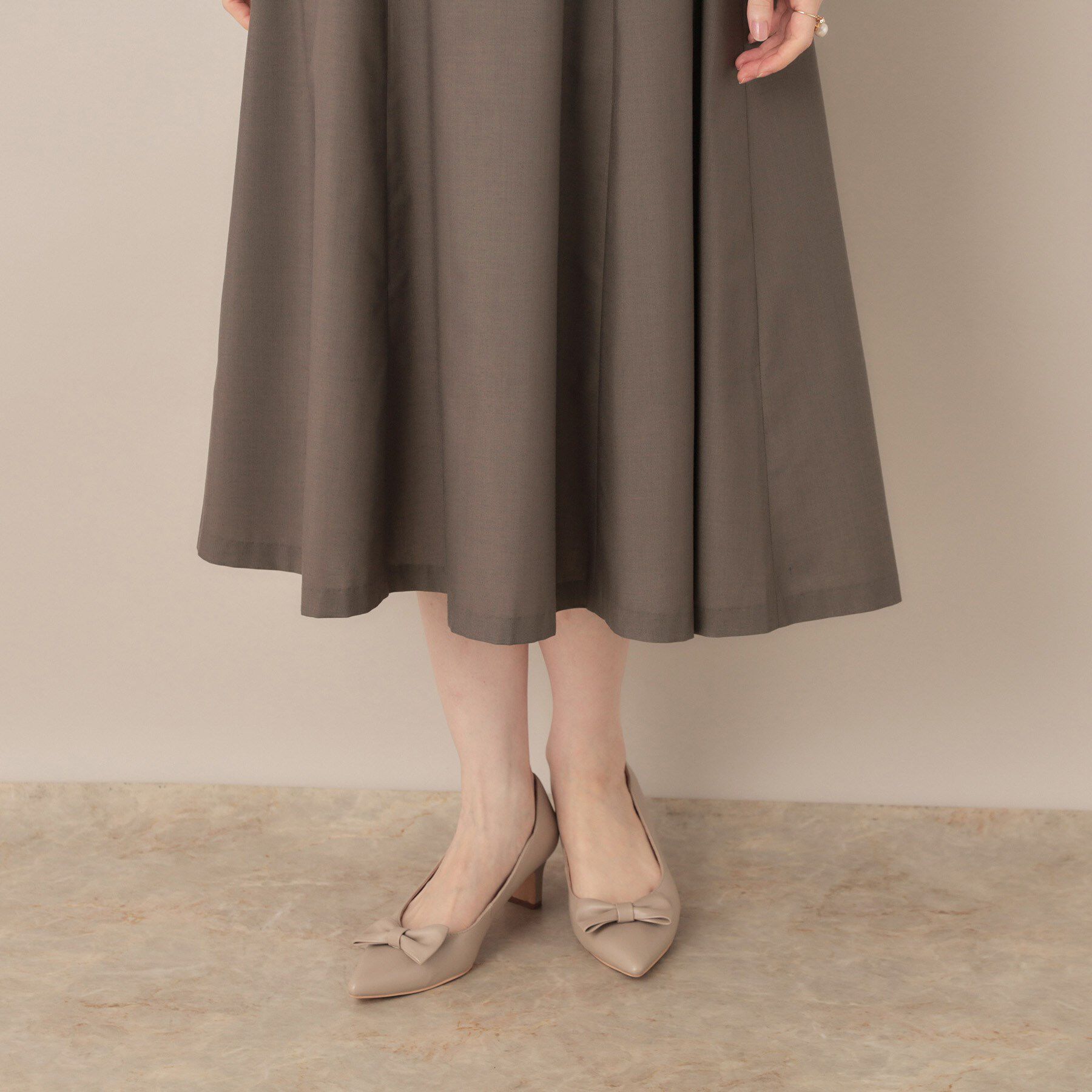 Couture broach「【レイヤード風・きれいめ・通勤】ドッキングベアワンピース」|ワンピース|