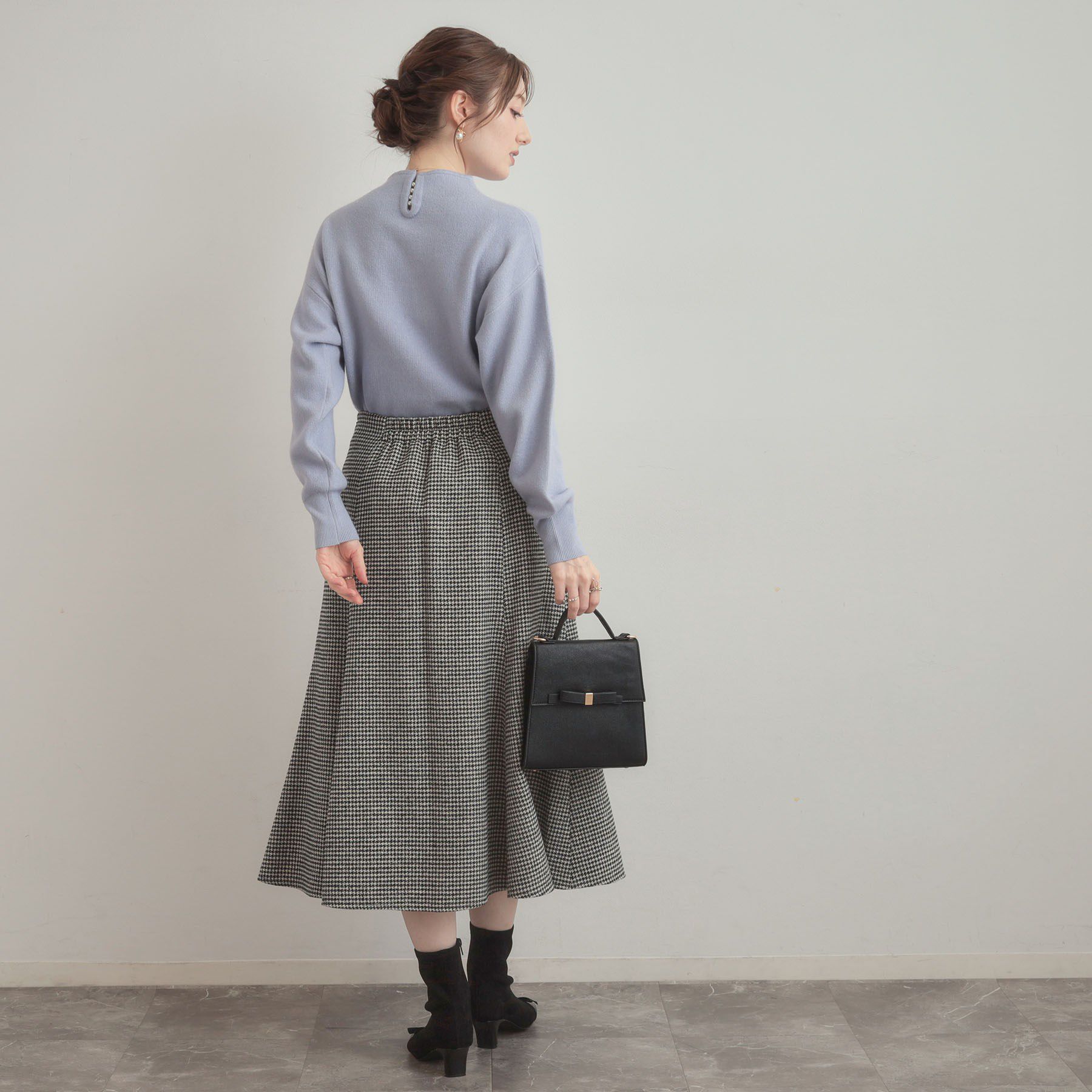 Couture broach「【クラシカル・パッと目を惹く】ラメ千鳥 マーメイド フレアスカート」|スカート|