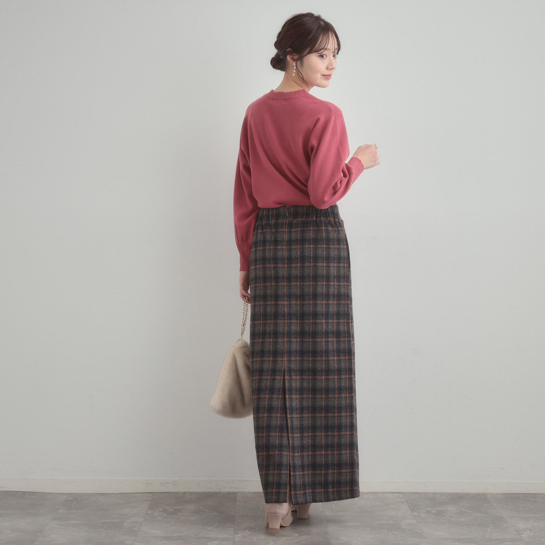 Couture broach「【洗える/スカラデザイン】パフスリーブ ニット」|ニット・セーター|