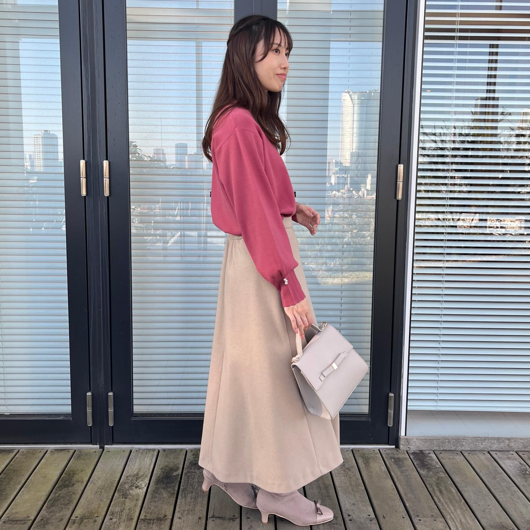 Couture broach「【洗える/スカラデザイン】パフスリーブ ニット」|ニット・セーター|