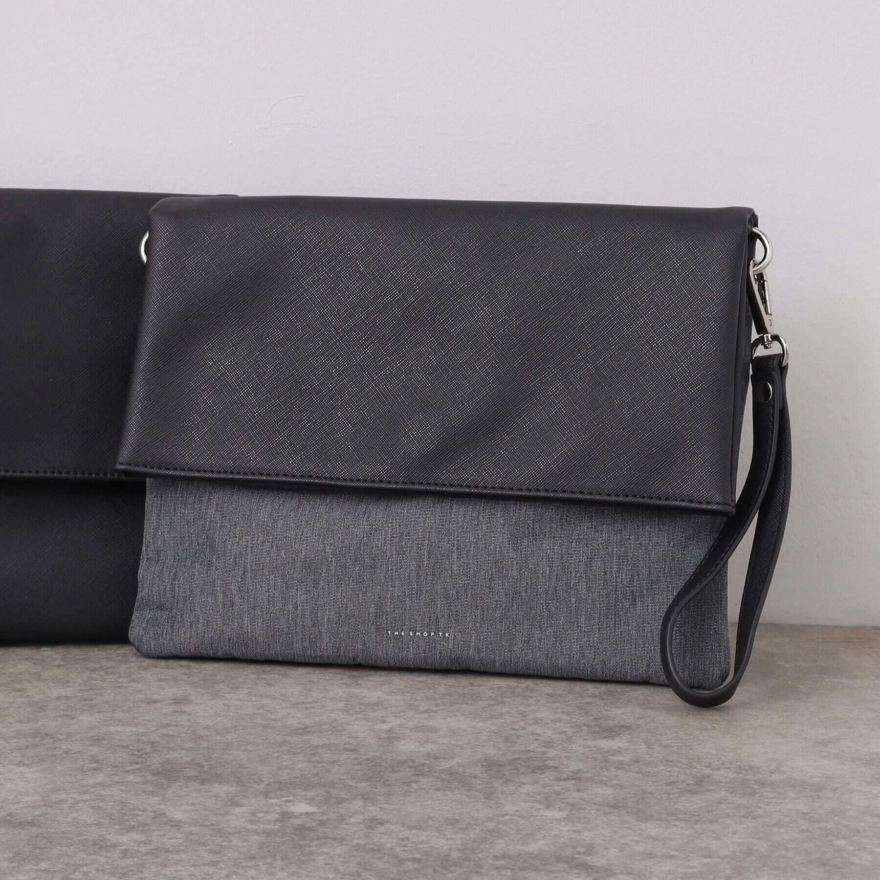 THE SHOP TK「2WAYクラッチバッグ【冠婚葬祭/ビジネス/セレモニー/パーティー】」|ショルダー・メッセンジャー|グレー(912)
