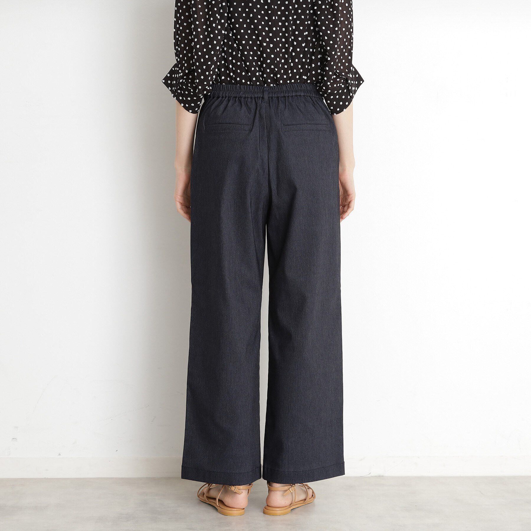 THE SHOP TK「ハイパーストレッチワイドパンツ【洗える】」|その他|