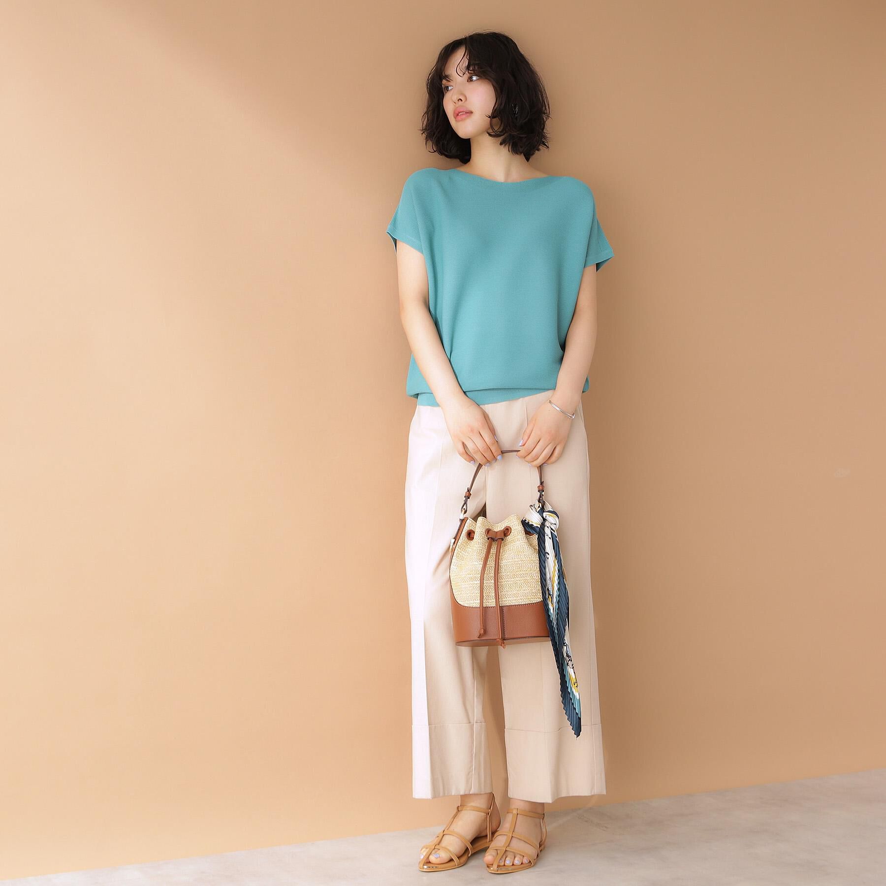 THE SHOP TK「美人フレンチニット【8色展開/WEB限定カラー/洗濯機OK/毛玉になりにくい】」|ニット・セーター|