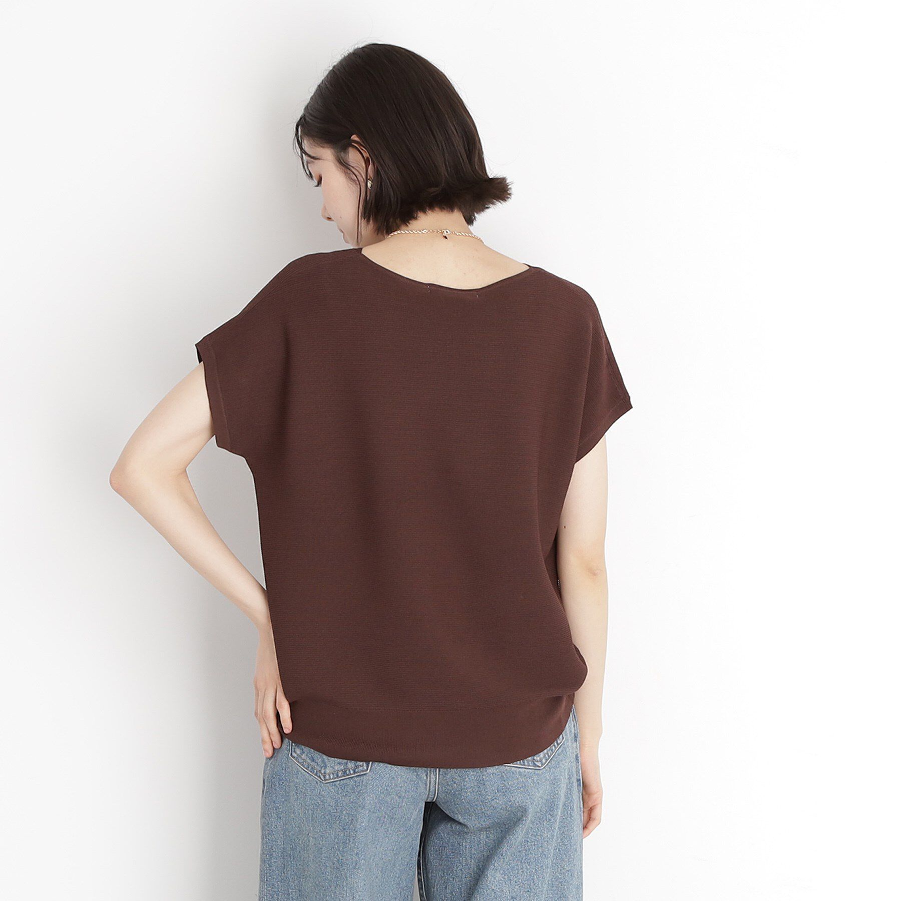 THE SHOP TK「美人フレンチニット【8色展開/WEB限定カラー/洗濯機OK/毛玉になりにくい】」|ニット・セーター|