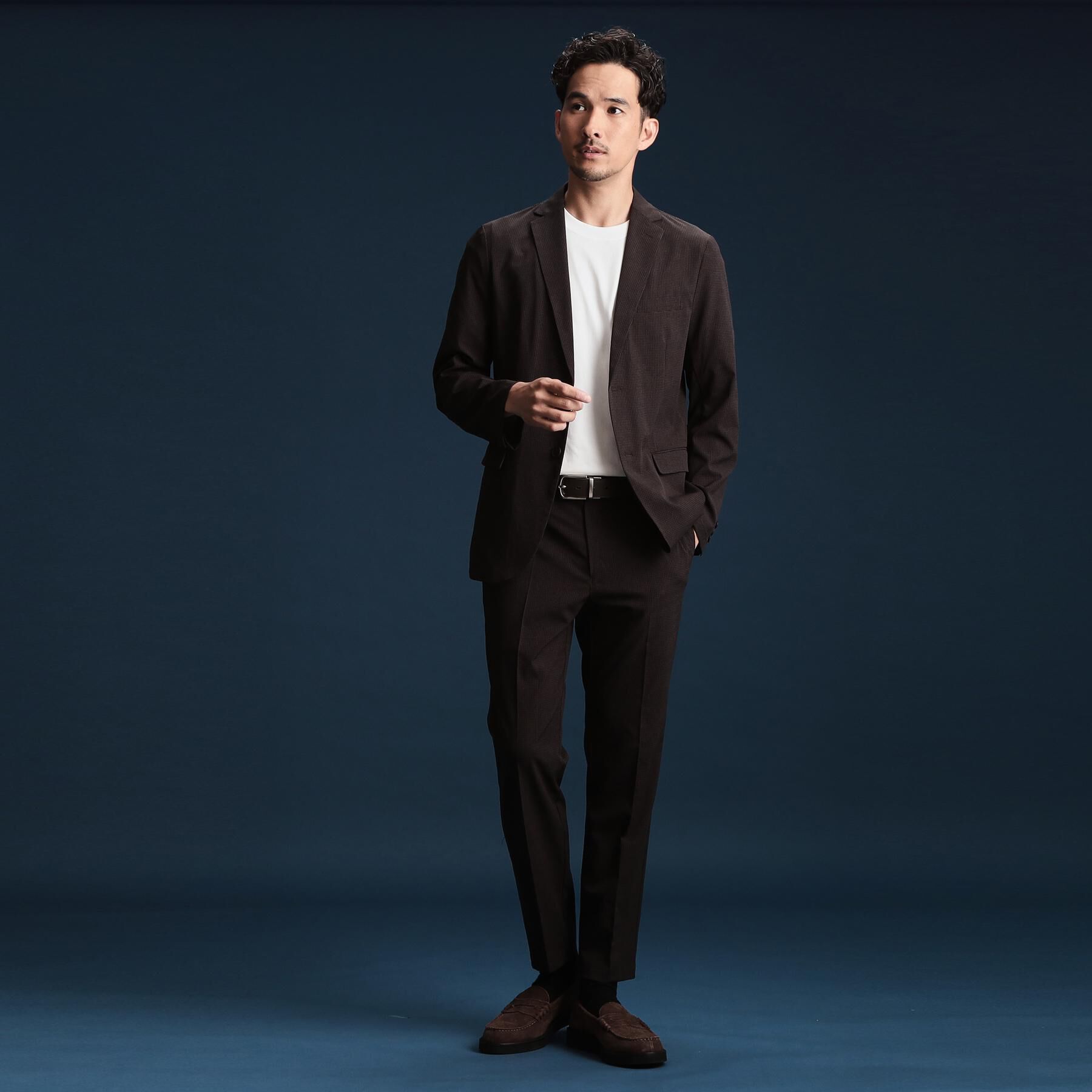 THE SHOP TK「ライトドッツジャケット【セットアップ可/洗濯機OK】」|テーラードジャケット|