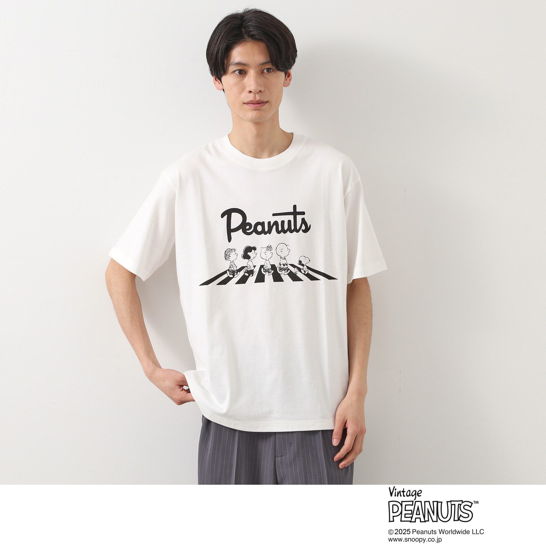 THE SHOP TK「75周年PEANUTSデザイン半袖Tシャツ」|Tシャツ・カットソー|