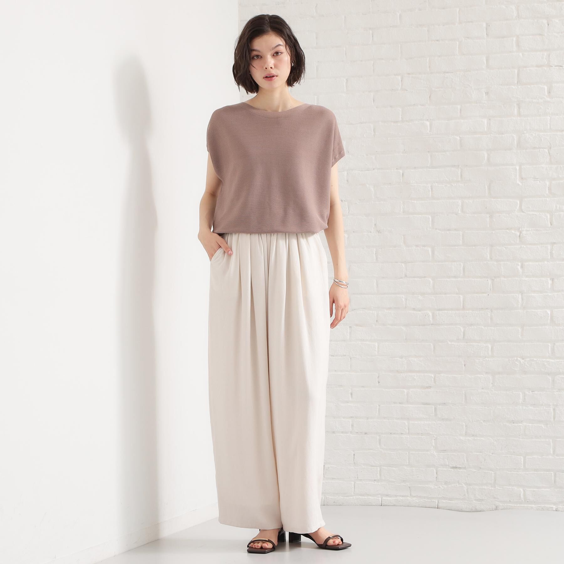 THE SHOP TK「【6色展開】さらさらフレンチニット【毛玉になりにくい/洗濯機OK】」|ニット・セーター|