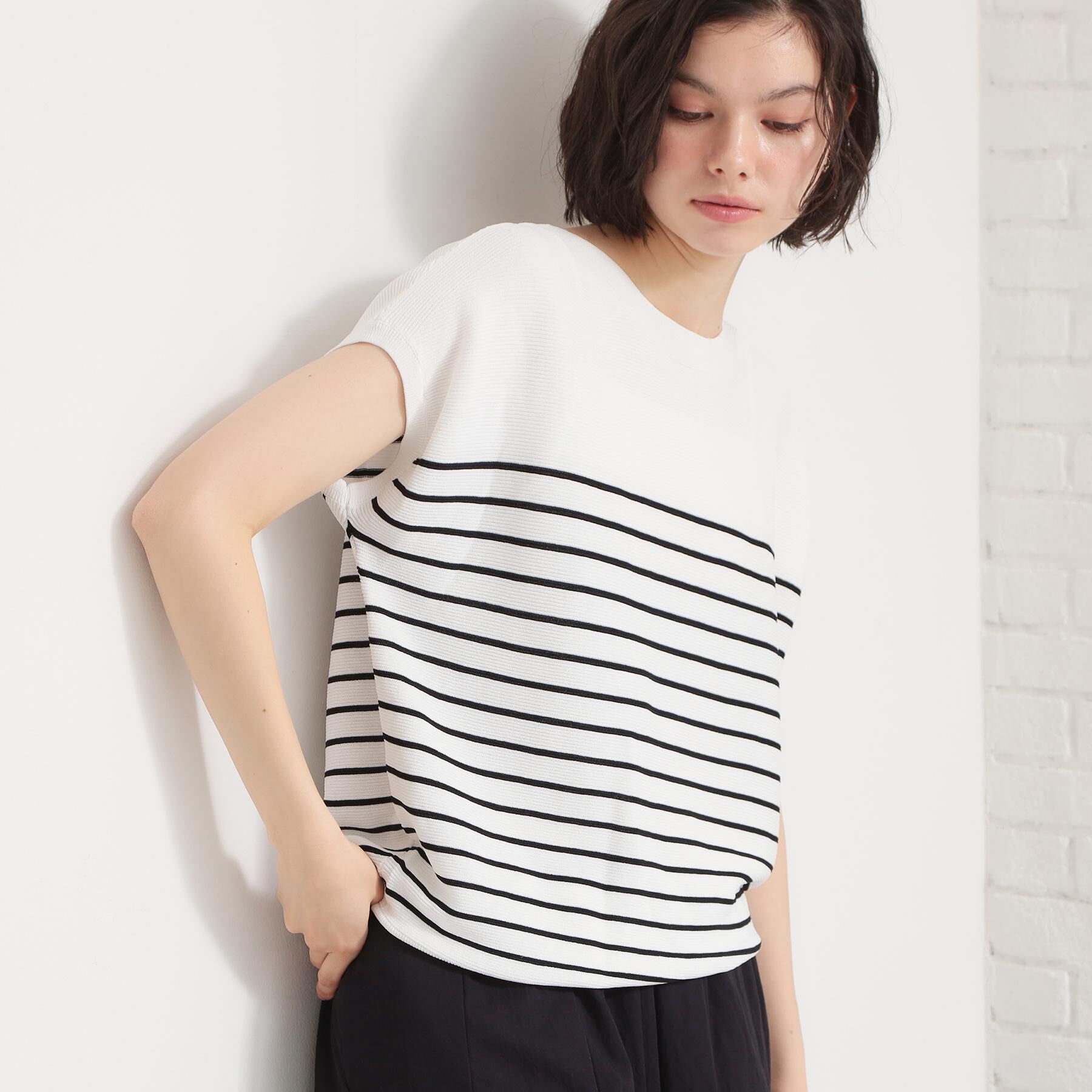 THE SHOP TK「【6色展開】さらさらフレンチニット【毛玉になりにくい/洗濯機OK】」|ニット・セーター|