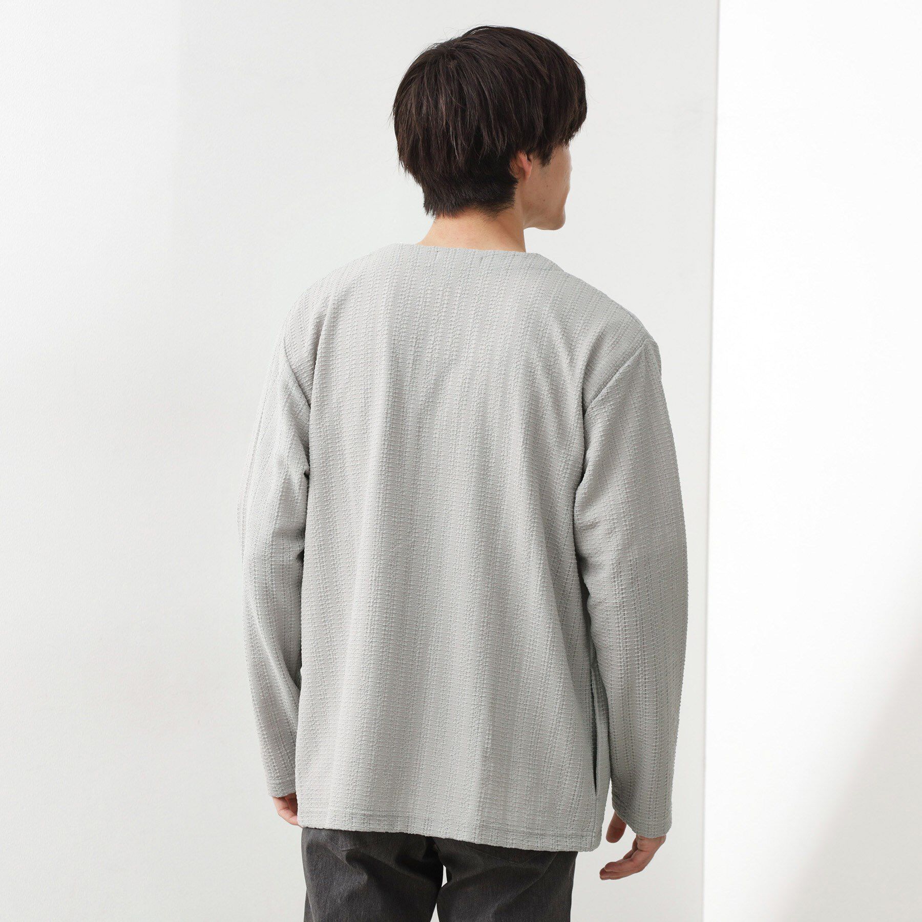 THE SHOP TK「【セットでお買い得！！】長袖カーディガン＋半袖Tシャツ　洗濯機OK/吸水速乾(Tシャツのみ)」|カーディガン|