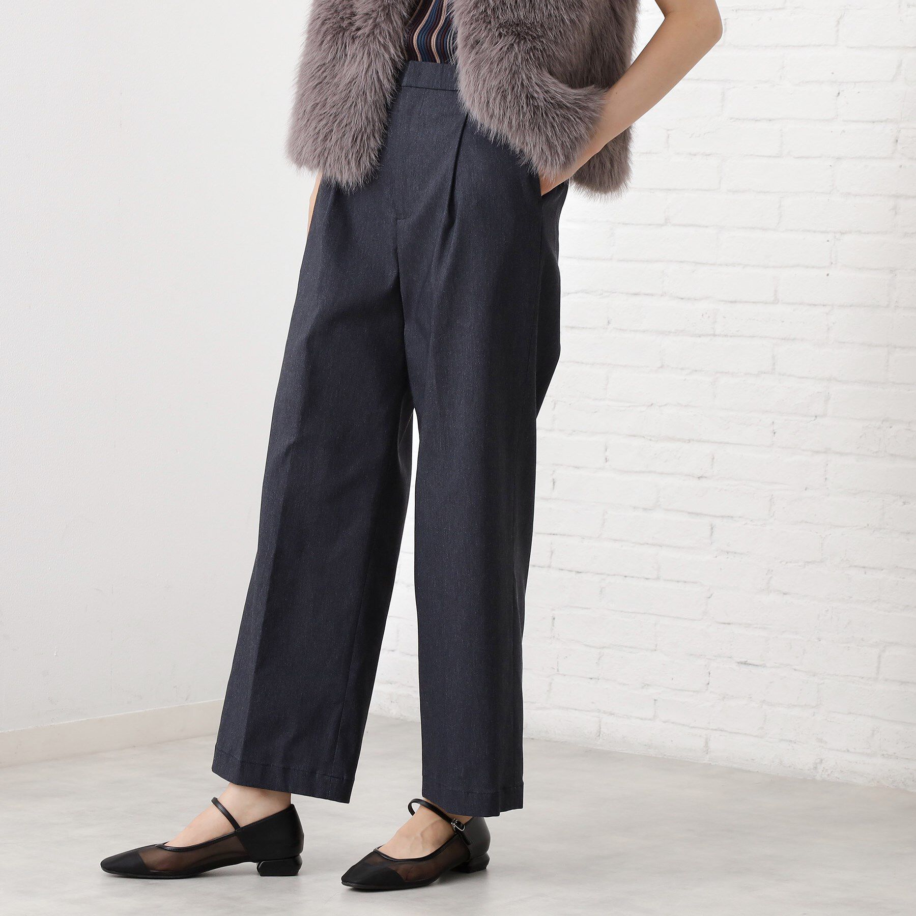 THE SHOP TK「【美脚見え】タックワイドパンツ【セットアップ可】」|その他|