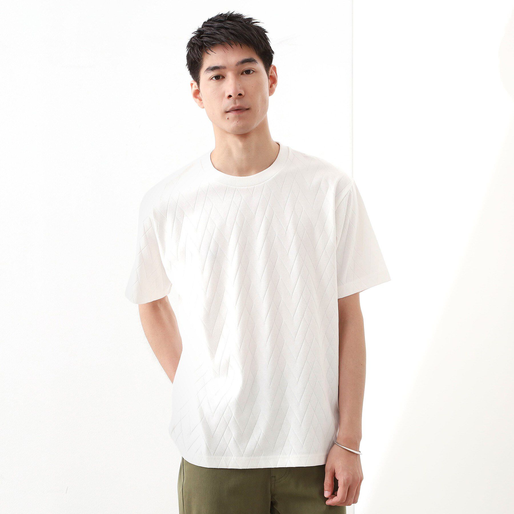 THE SHOP TK「【好評につき再入荷！】ジオメトリックリンクス半袖Tシャツ」|Tシャツ・カットソー|