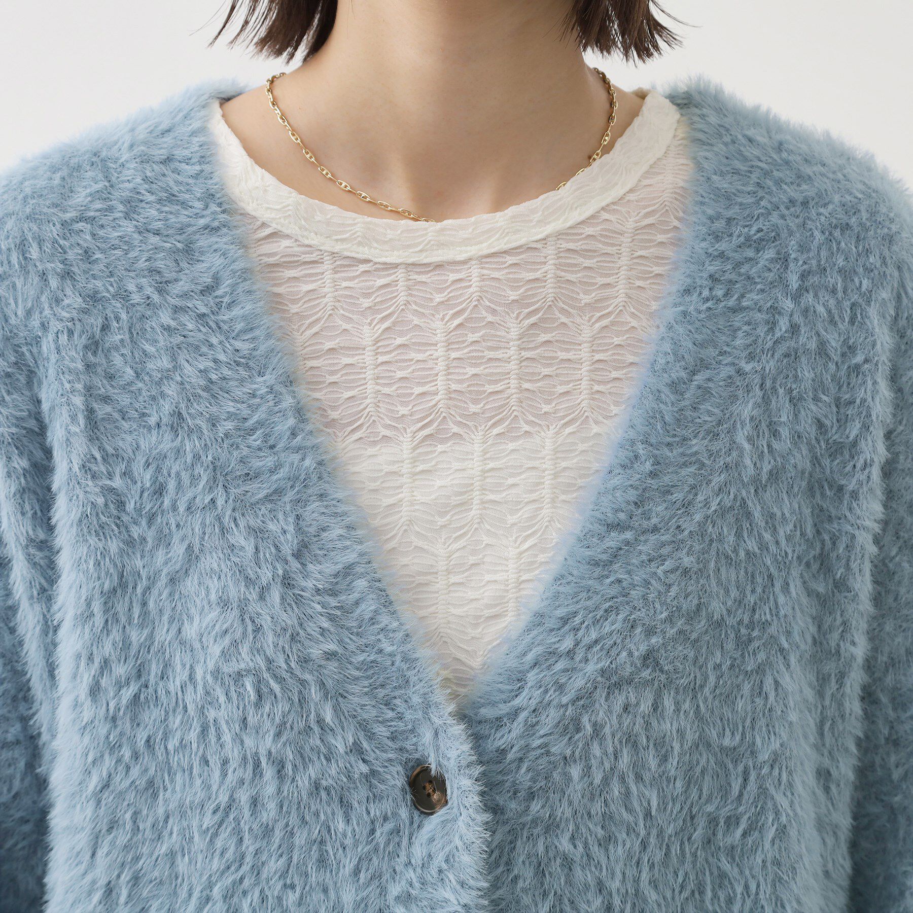 THE SHOP TK「【ふわふわあったか】フェザーカーディガン」|カーディガン|