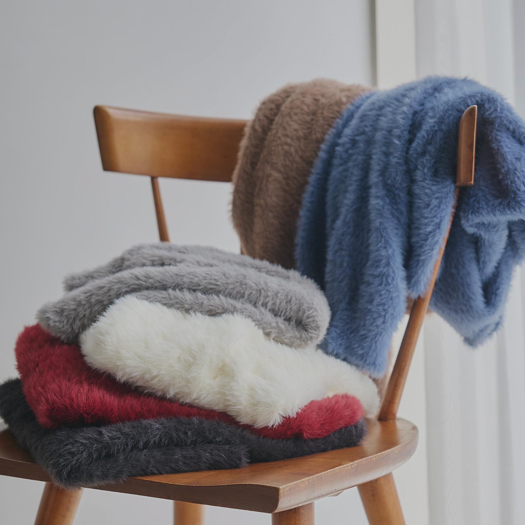 THE SHOP TK「【華やかで柔らか】ふわふわフェザーニット/洗える・前後2WAY」|ニット・セーター|