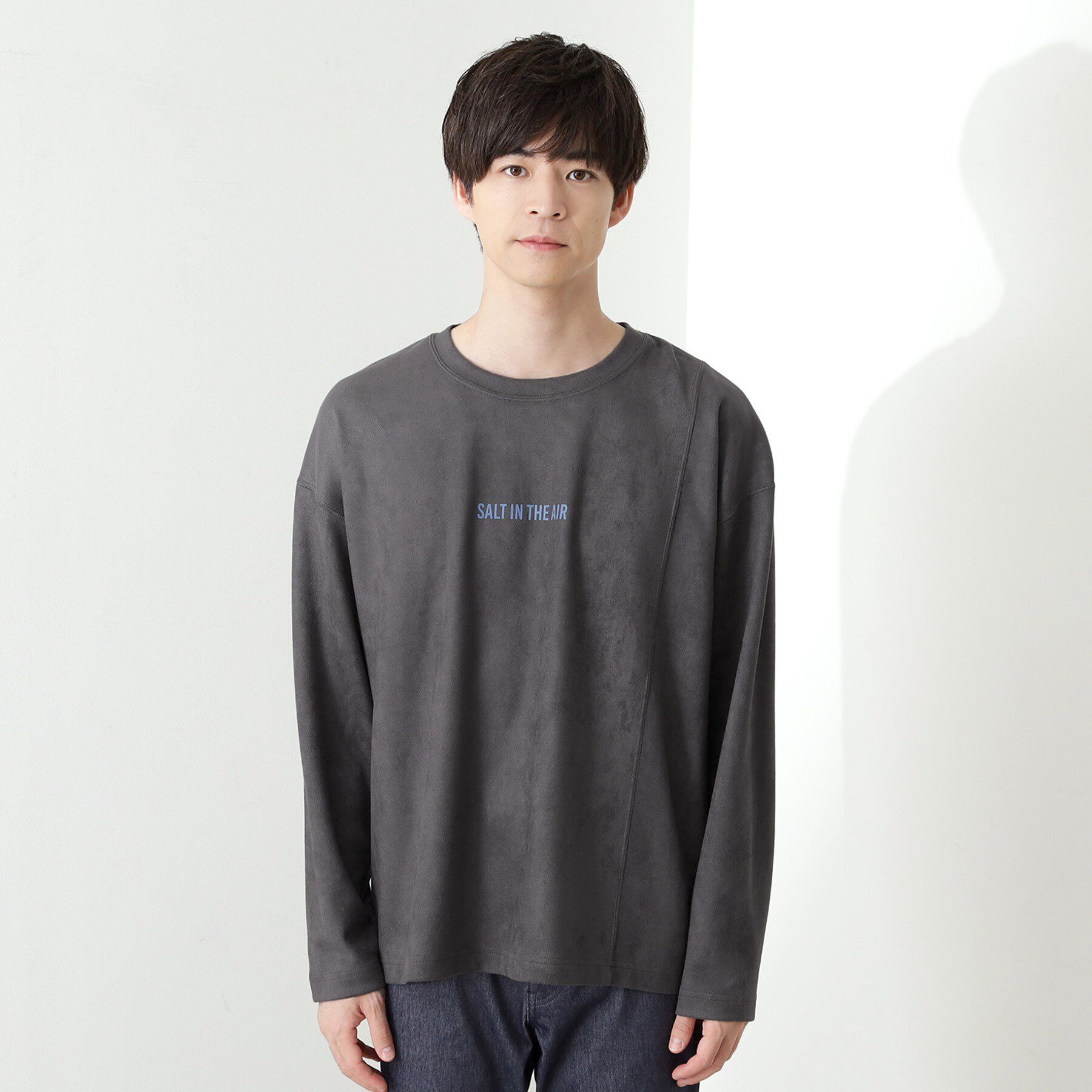 THE SHOP TK「スエード フォトプリントスウェット 【洗濯機OK】」|Tシャツ・カットソー|
