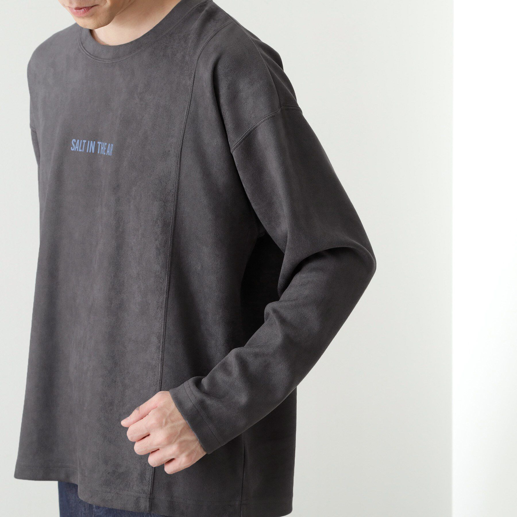 THE SHOP TK「スエード フォトプリントスウェット 【洗濯機OK】」|Tシャツ・カットソー|