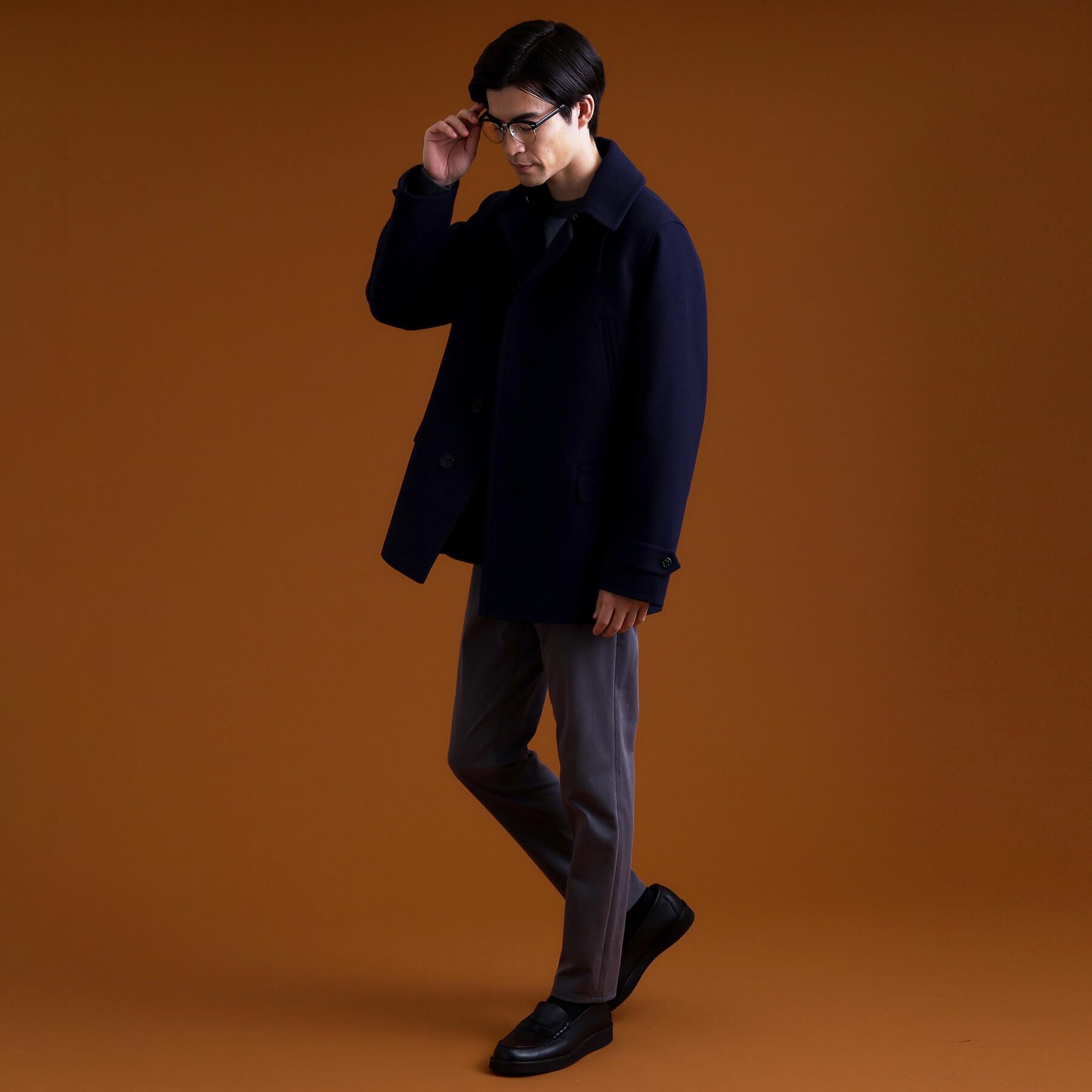 THE SHOP TK「ウーリックシングルPジャケット」|ピーコート|