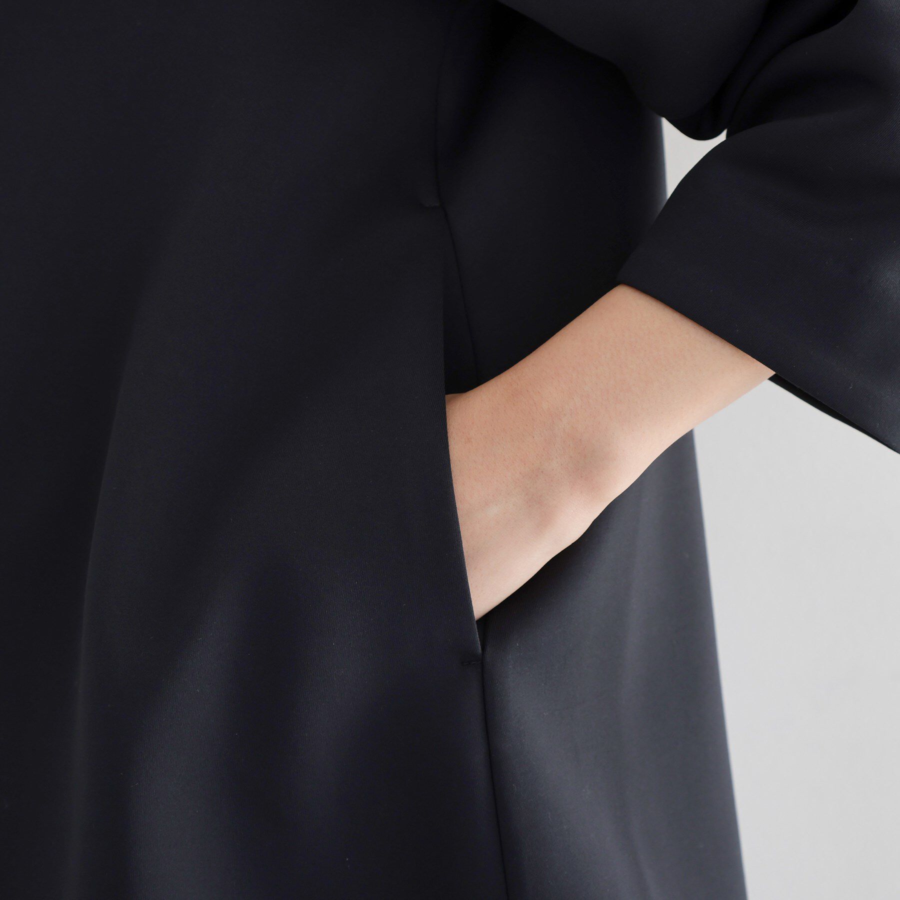 THE SHOP TK「【通勤・セレモニー】ノーカラーダンボールジャケット」|ノーカラージャケット|