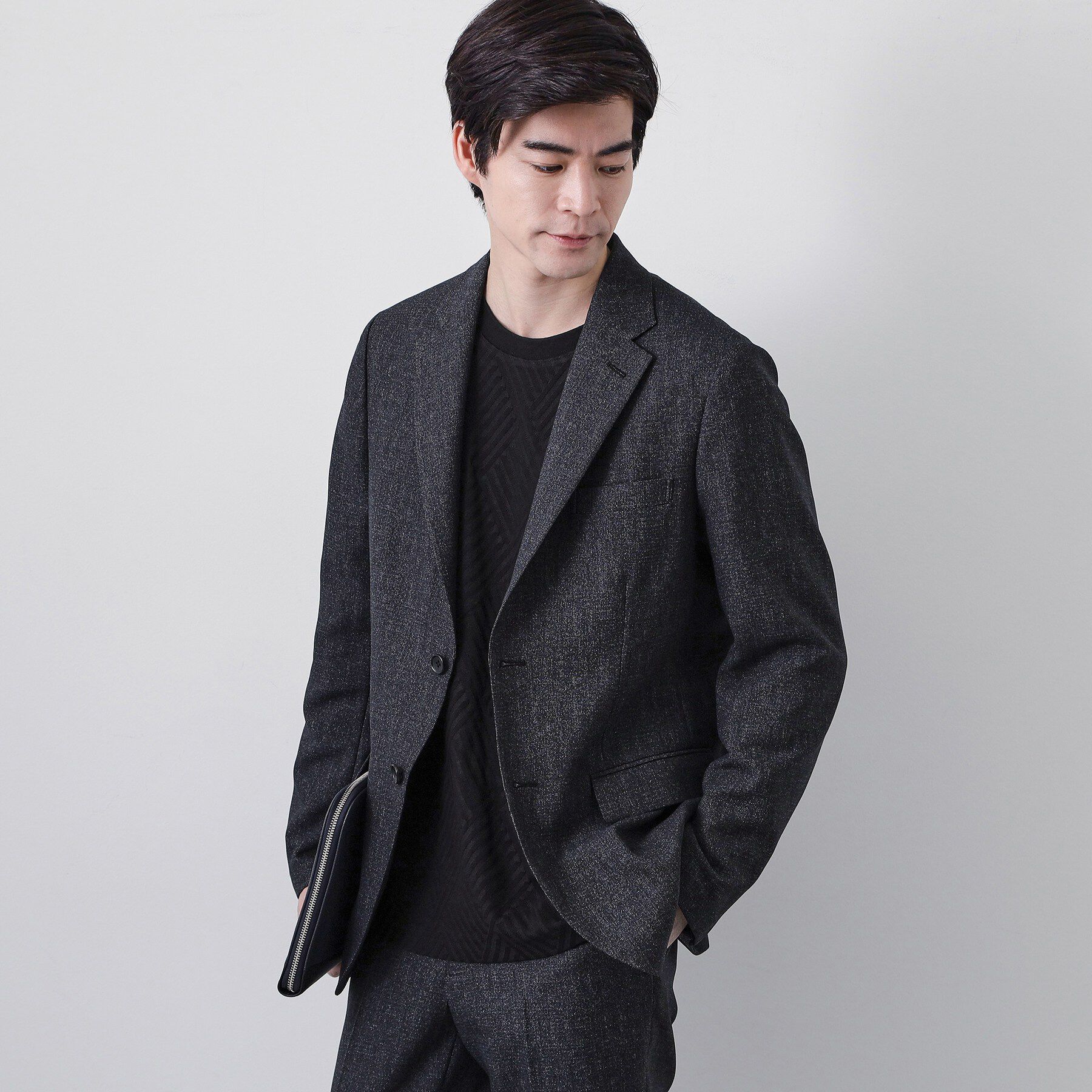 THE SHOP TK「【セットアップ可／洗濯機OK】AVANT AIR メッシュジャケット」|テーラードジャケット|ブラック(019)