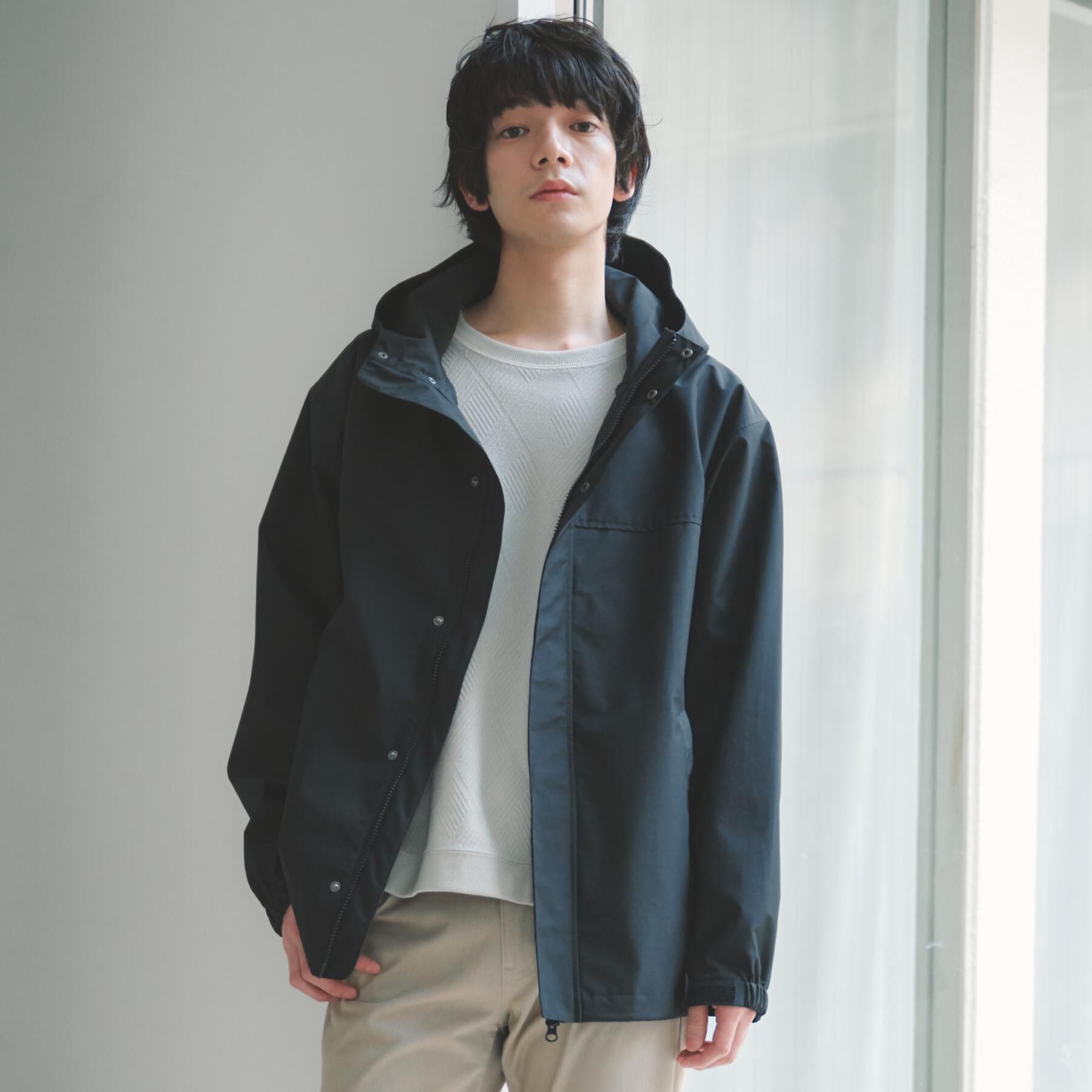 THE SHOP TK「【季節の変わり目に最適】ナイロンマウンテンパーカ  防風/洗濯機OK」|ブルゾン・スタジャン|