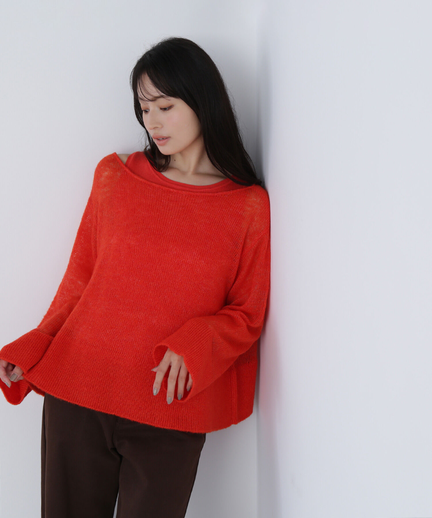  「モヘヤライクニットセット　　　　　　　」|ニット・セーター|