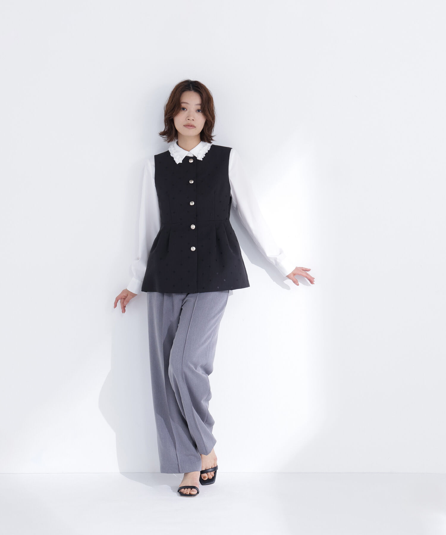  「フリルカラーシャツ」|シャツ・ブラウス|