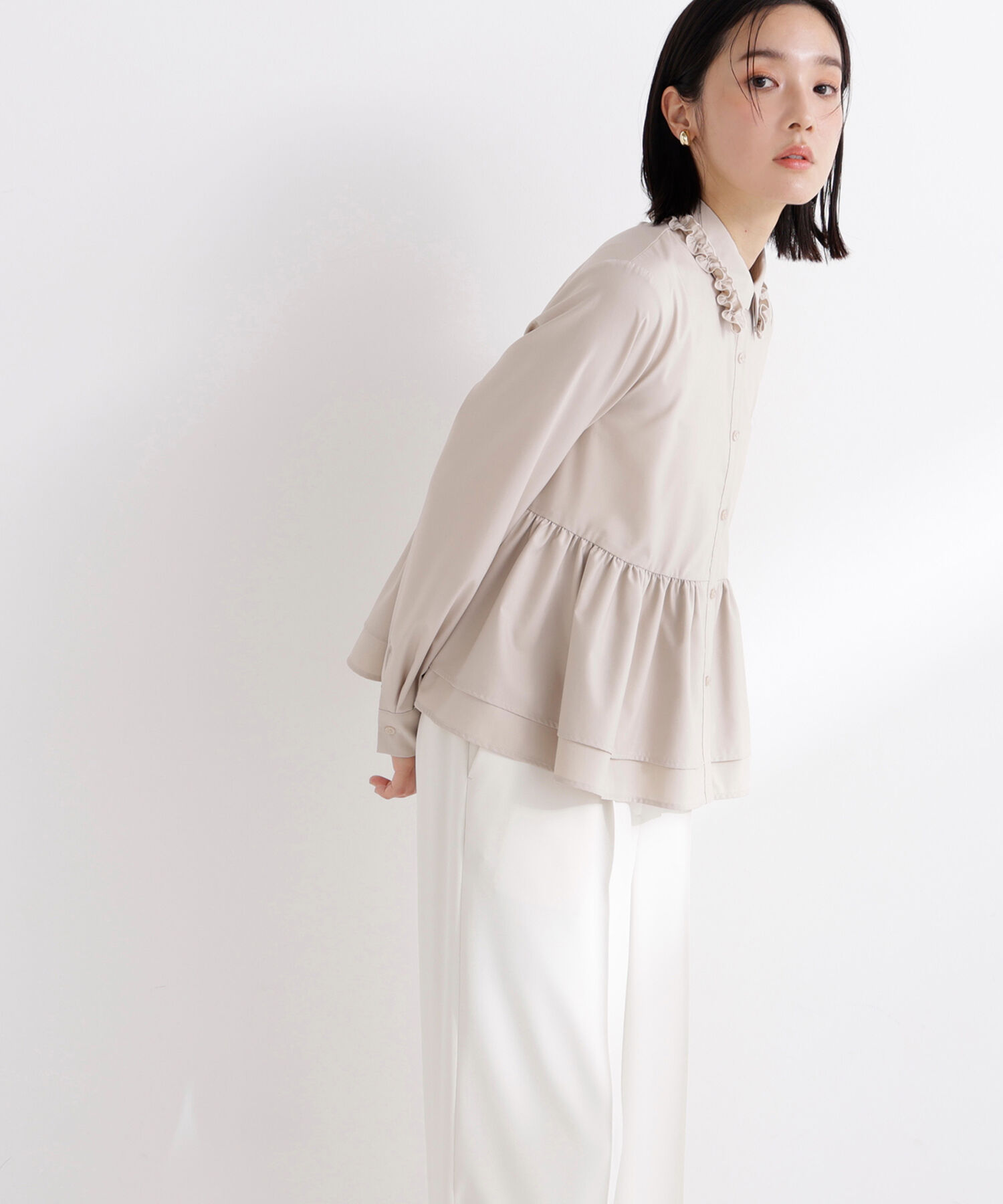  「フリルカラーシャツ」|シャツ・ブラウス|