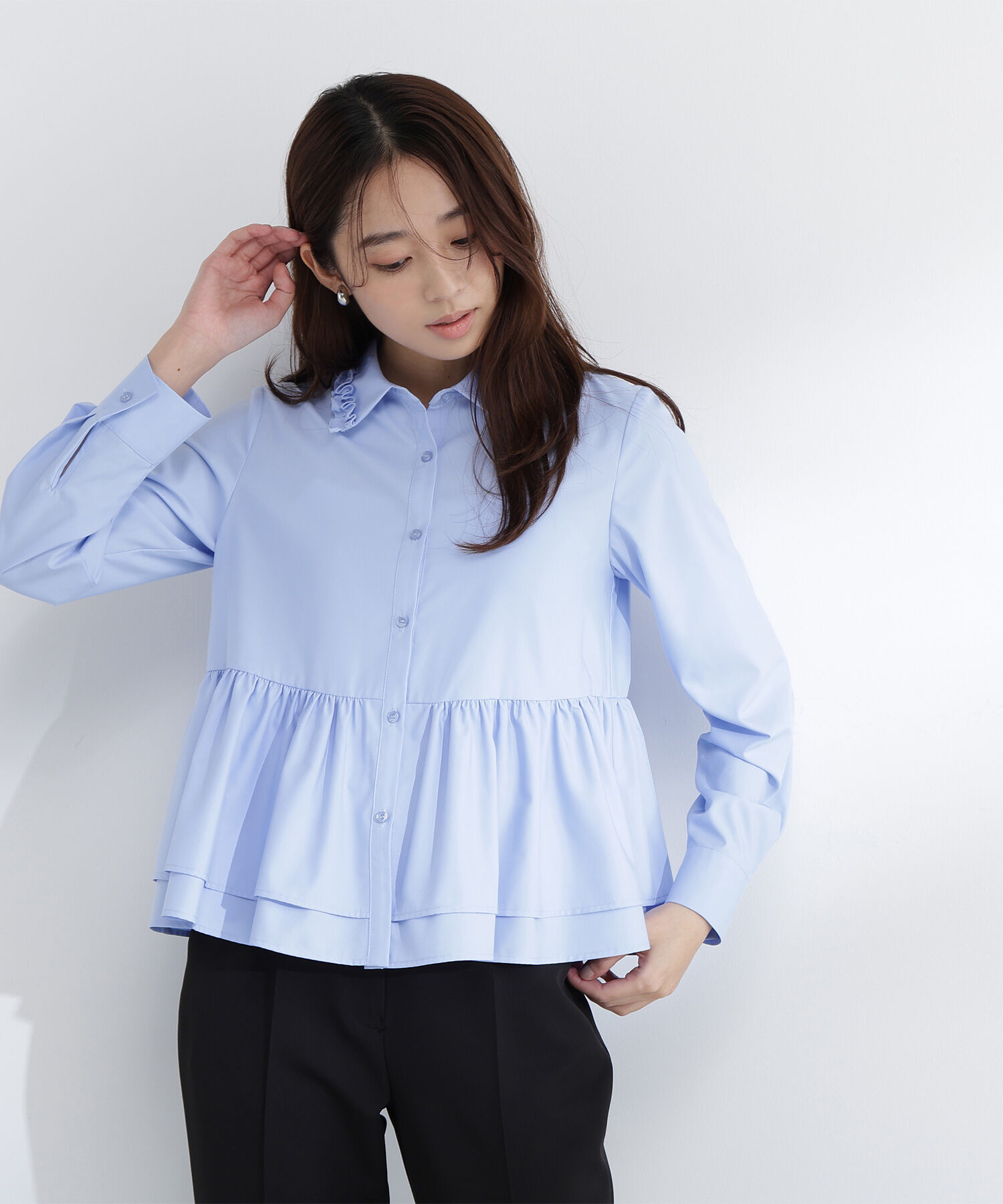  「フリルカラーシャツ」|シャツ・ブラウス|