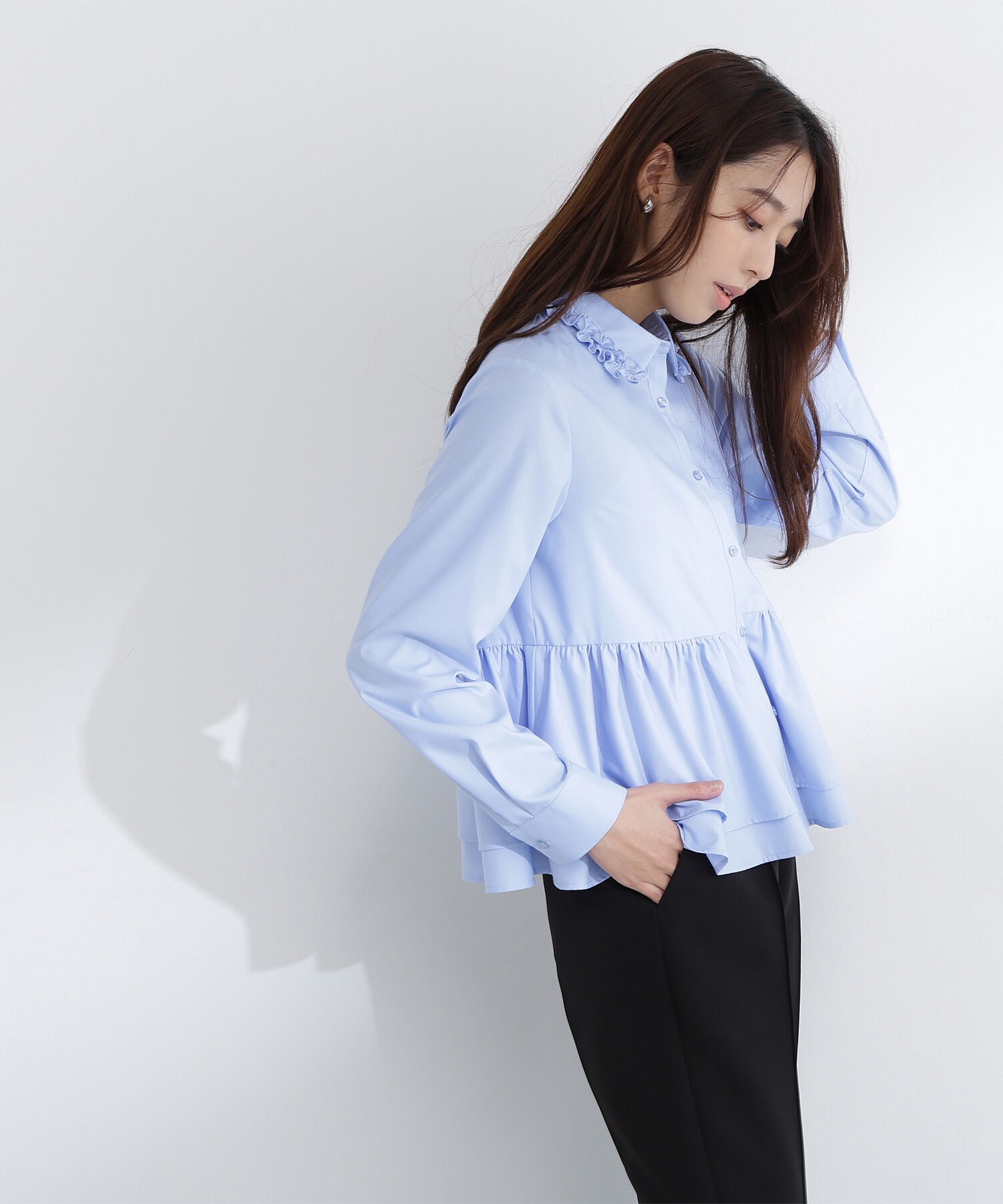  「フリルカラーシャツ」|シャツ・ブラウス|