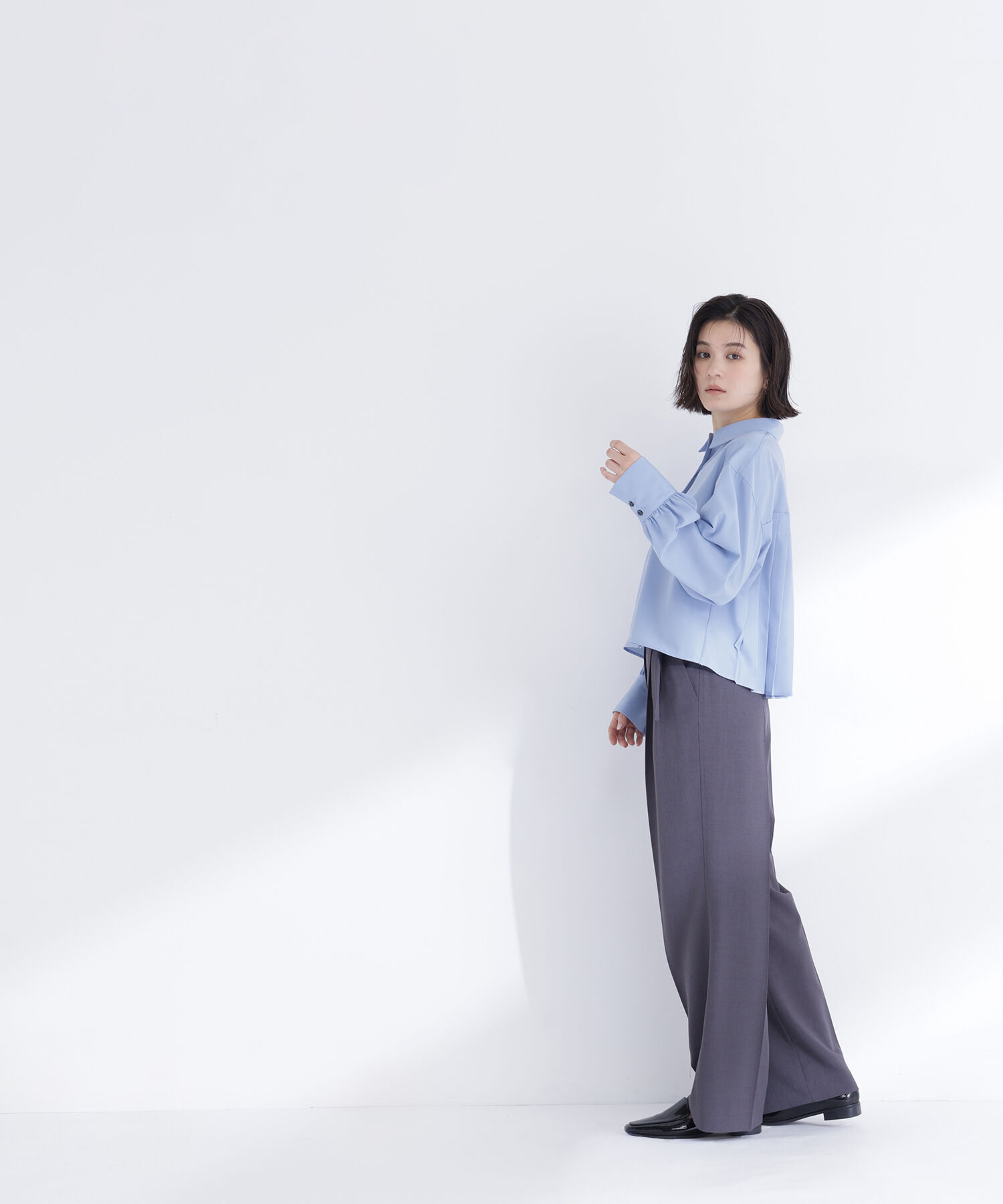  「バックプリーツデザインシャツ」|シャツ・ブラウス|