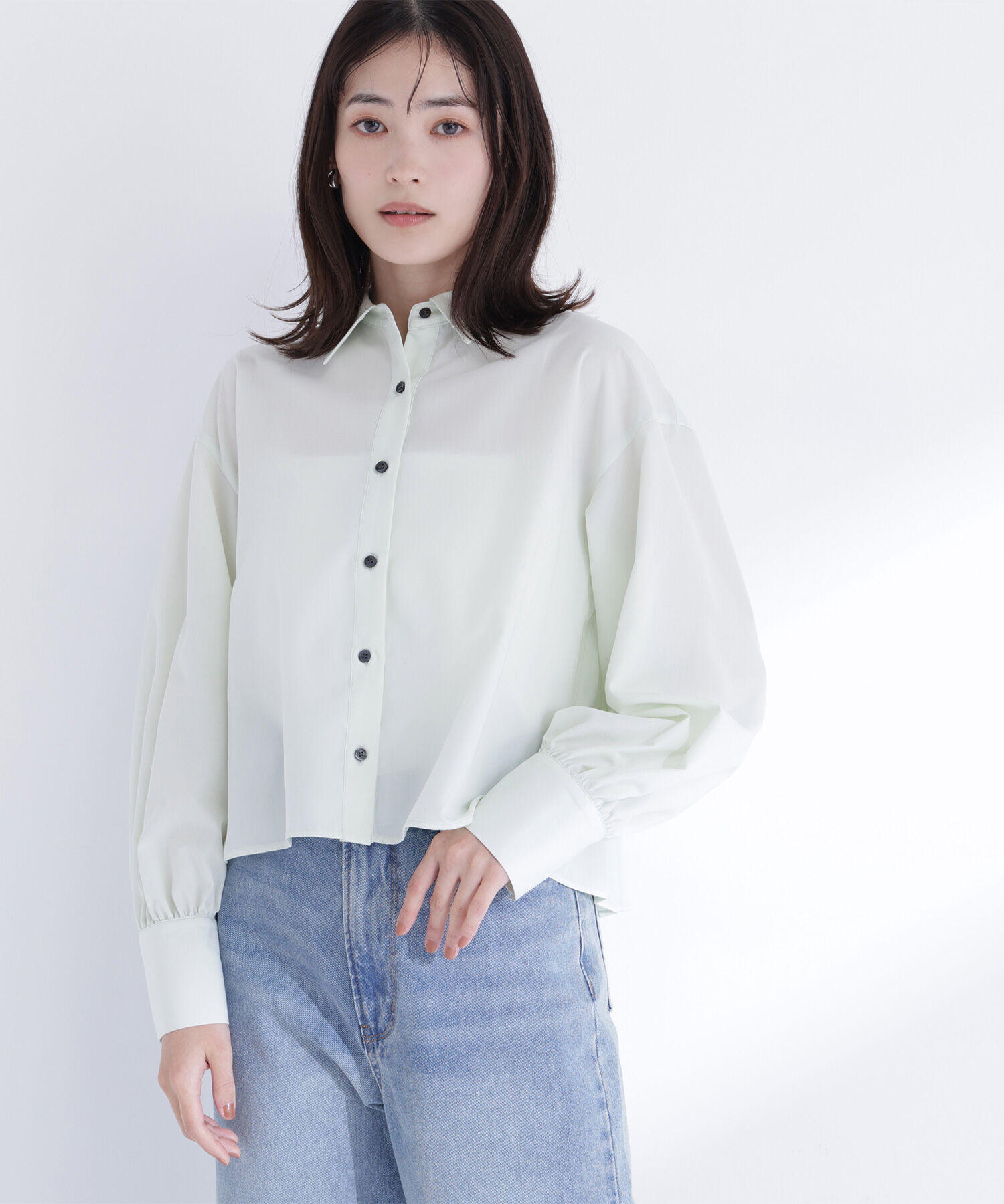  「バックプリーツデザインシャツ」|シャツ・ブラウス|