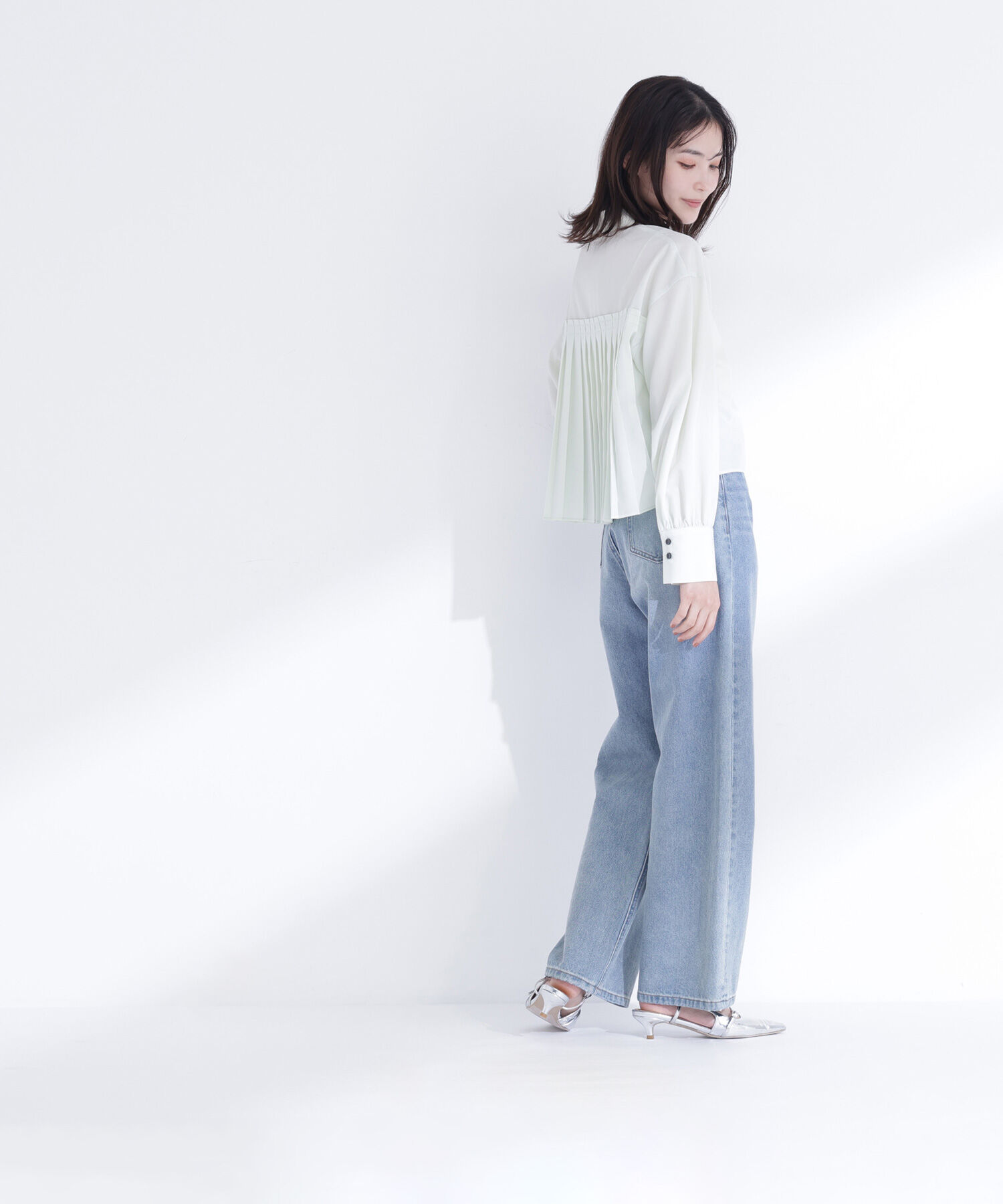  「バックプリーツデザインシャツ」|シャツ・ブラウス|