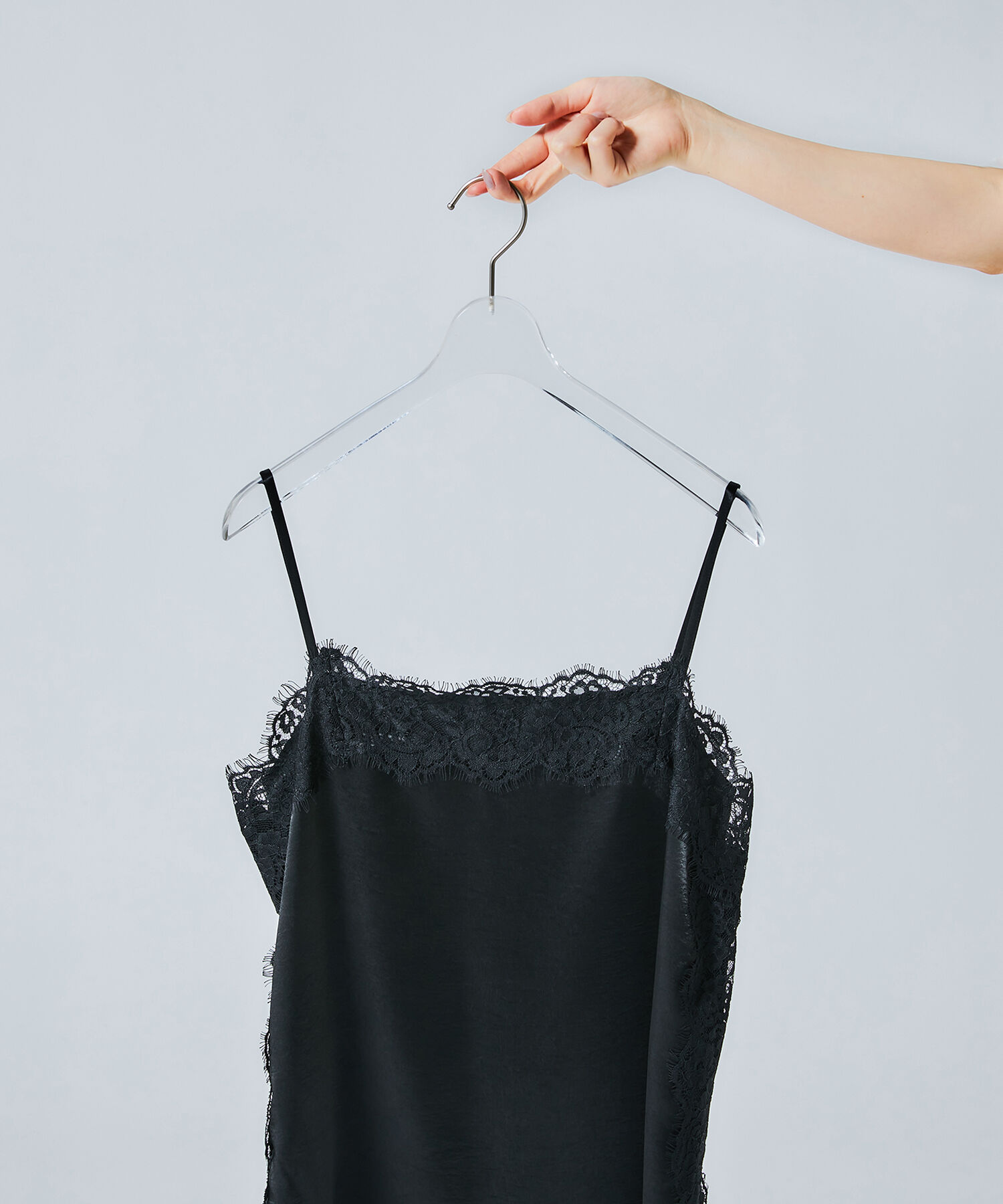  「〈N.〉サテンレースキャミソール」|シャツ・ブラウス|