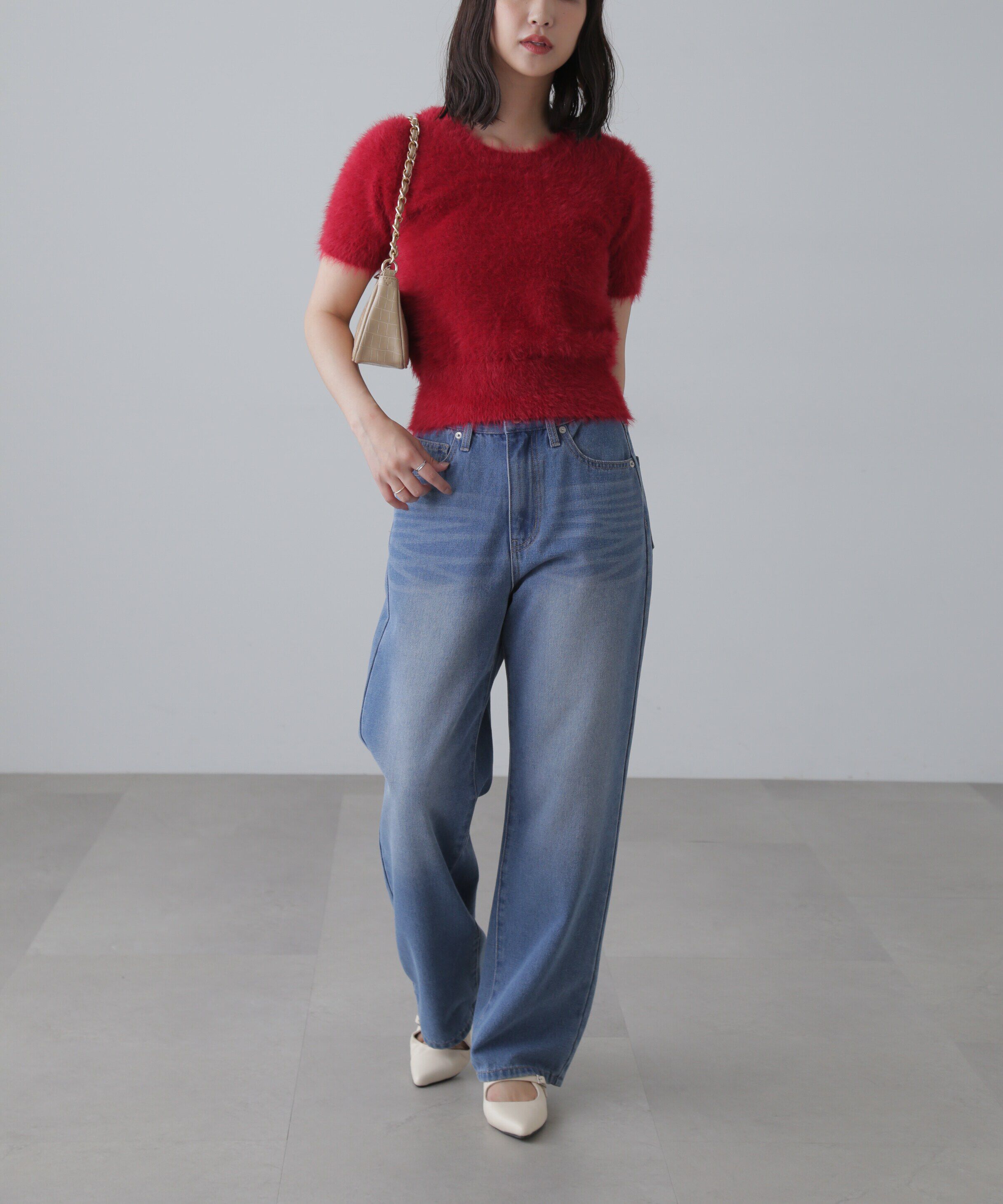  「[XS-Lサイズ展開]ストレートデニムパンツ」|その他|