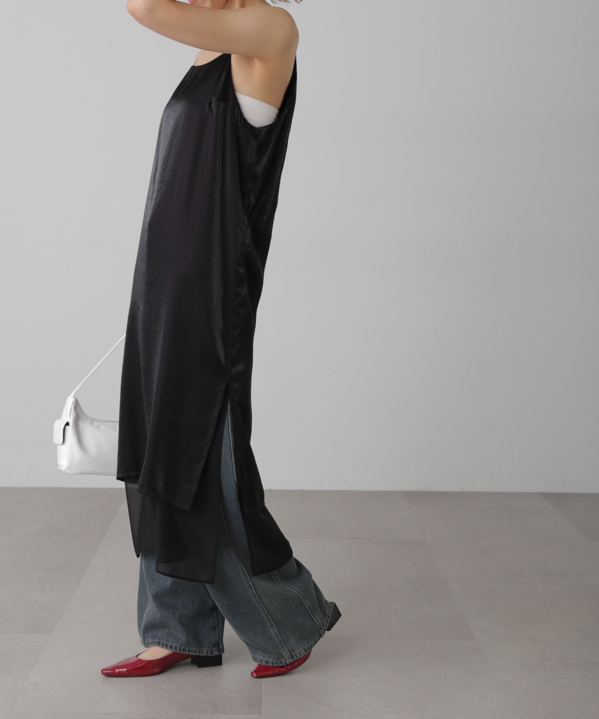  「レイヤードナローキャミワンピース」|ワンピース|