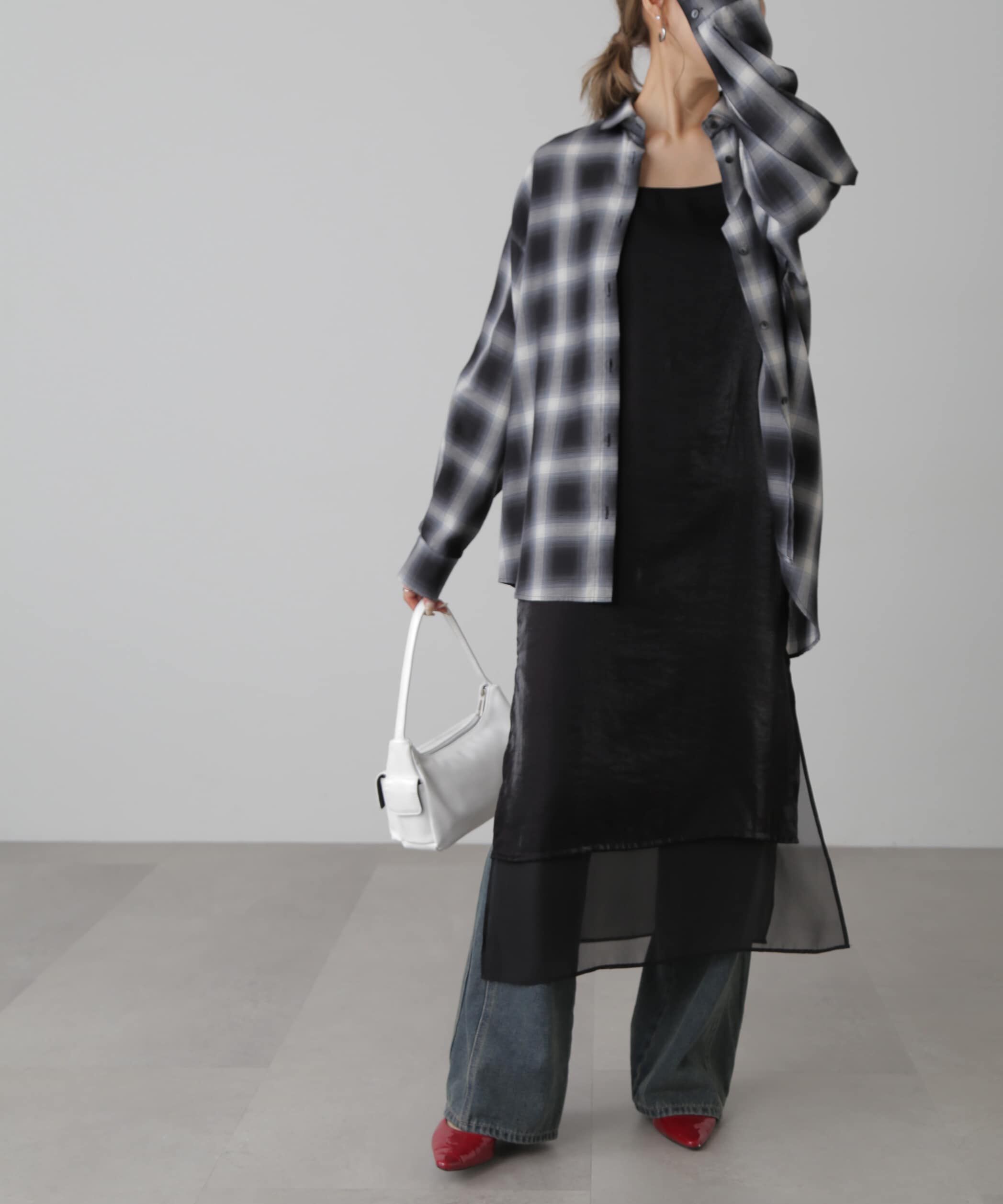  「レイヤードナローキャミワンピース」|ワンピース|