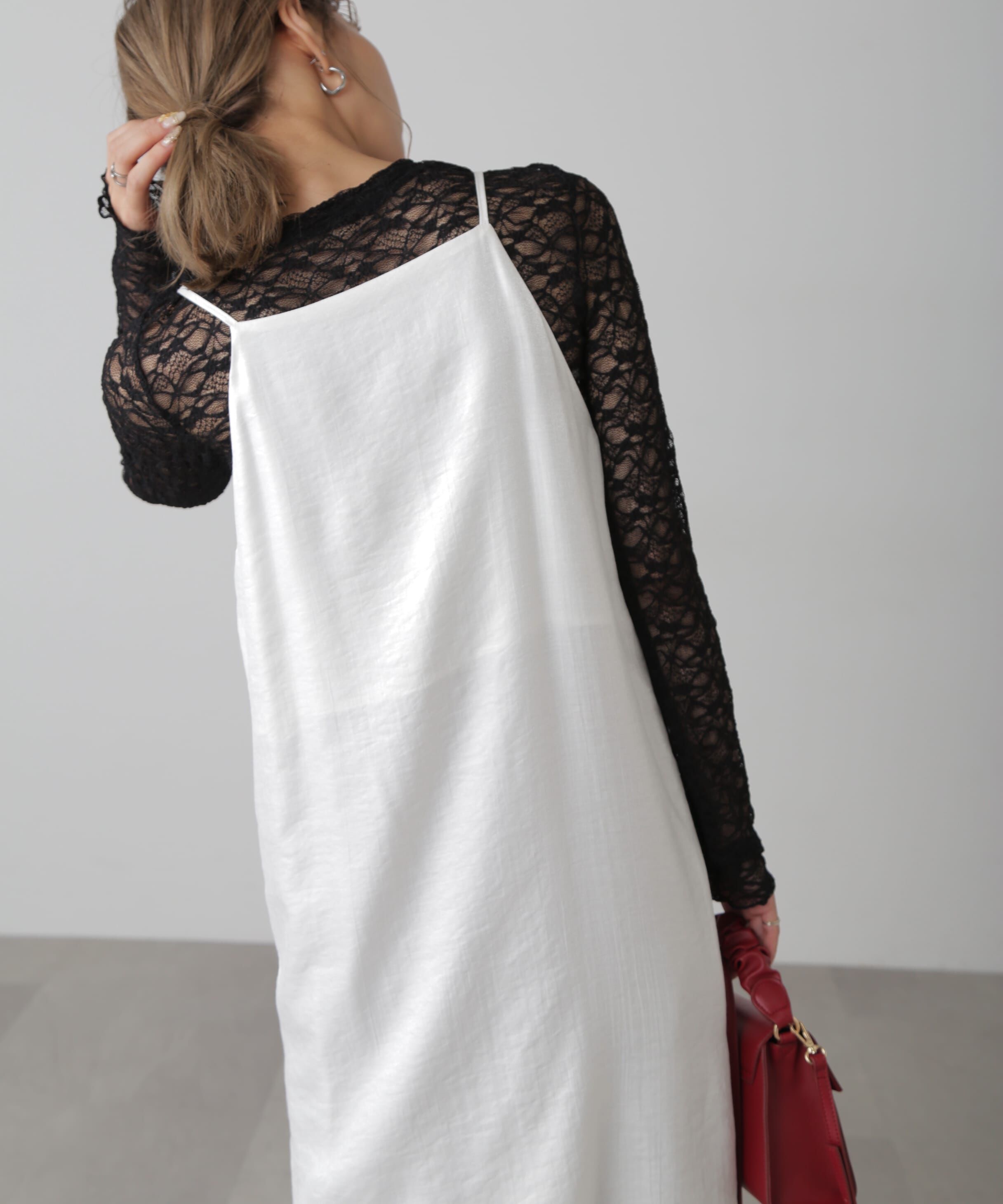  「レイヤードナローキャミワンピース」|ワンピース|