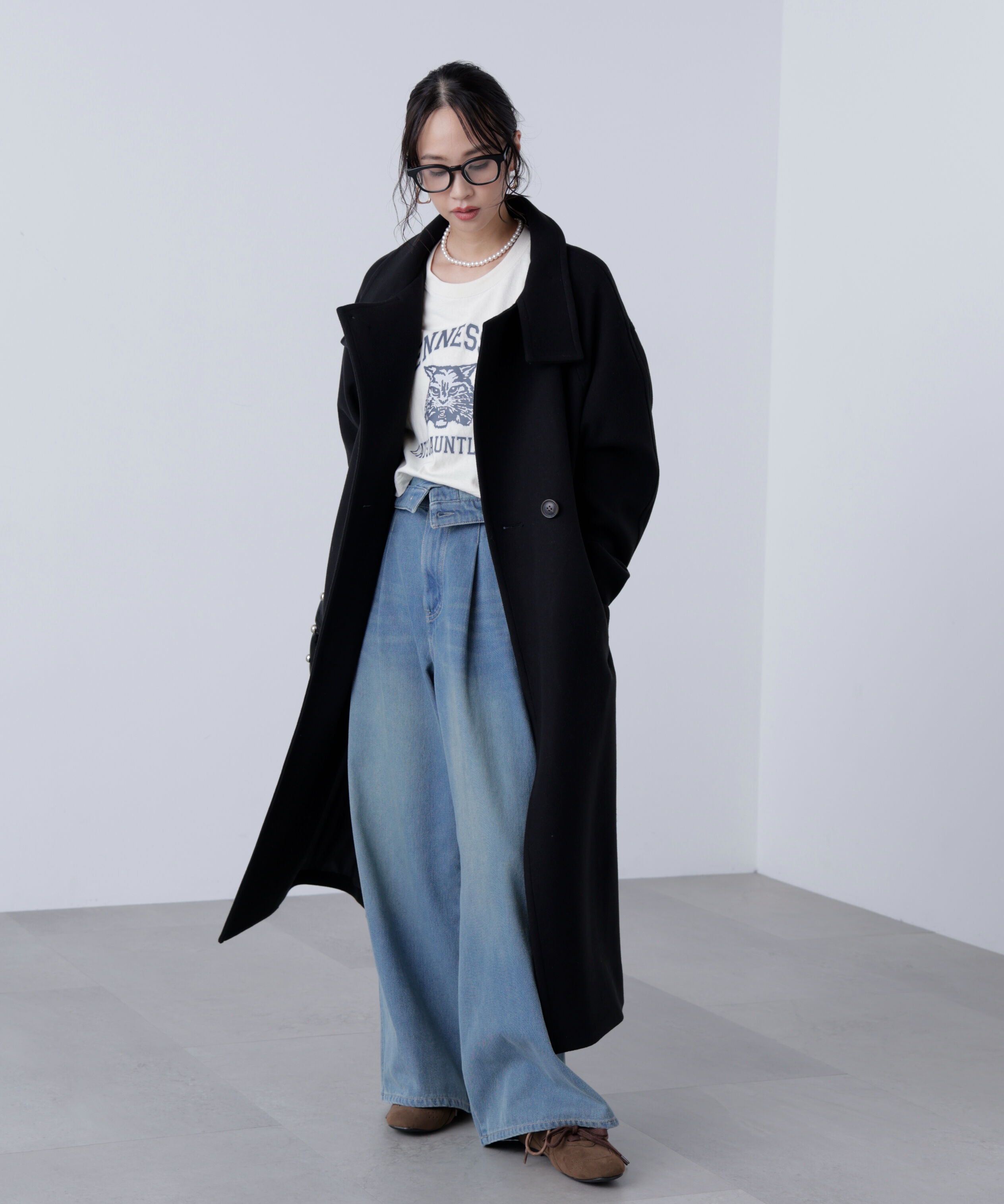  「[累計販売5000枚！選べる4色]スタンドカラーメルトンロングコート」|その他|